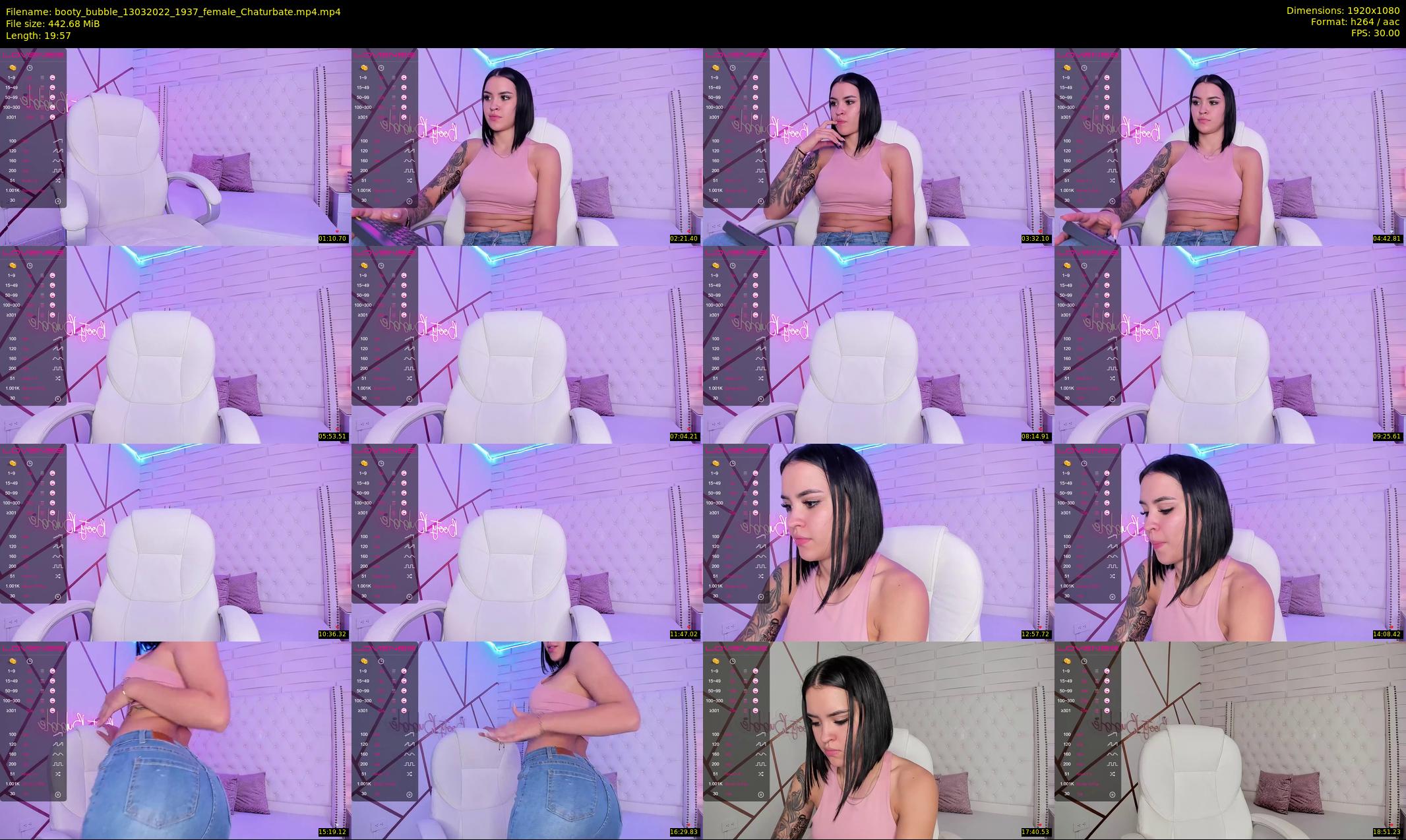booty_bubble — 20 minute Chaturbate female cam show recording, 1080p, Mar 13, 2022