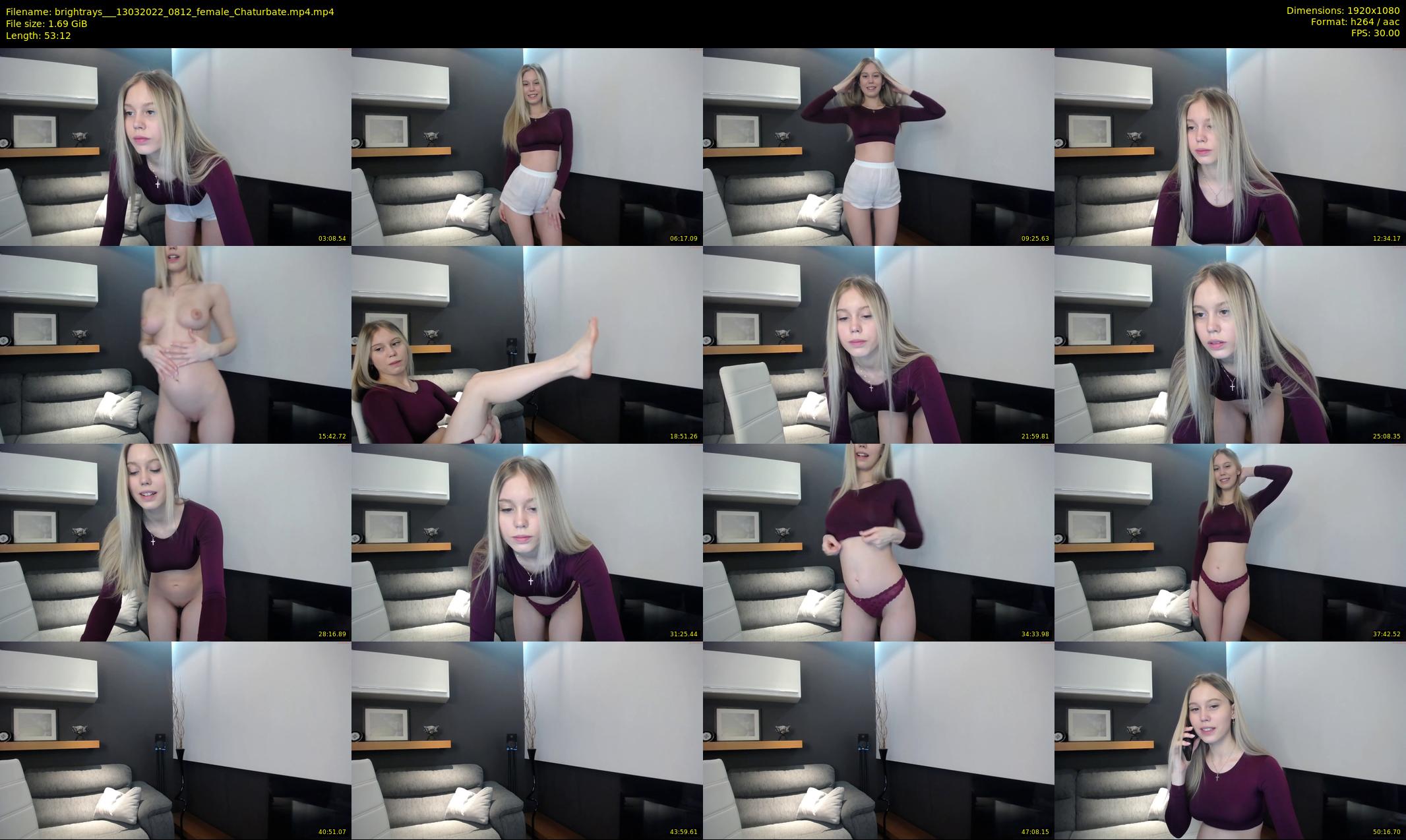 brightrays__ — 54 minute Chaturbate female cam show recording, 1080p, Mar 13, 2022