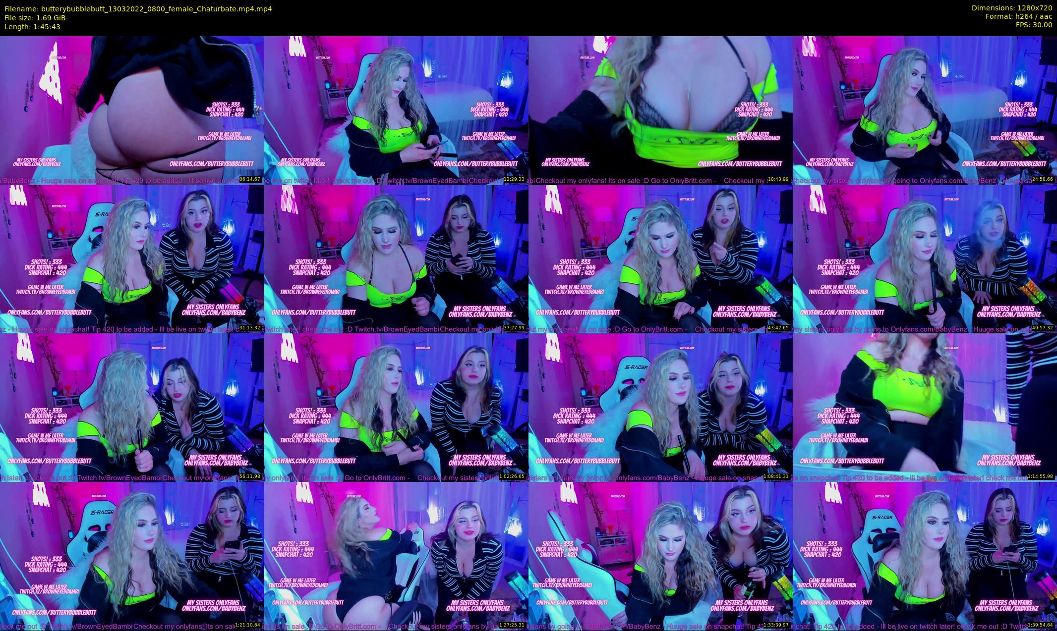 butterybubblebutt — 106 minute Chaturbate couple cam show recording, 720p, Mar 13, 2022