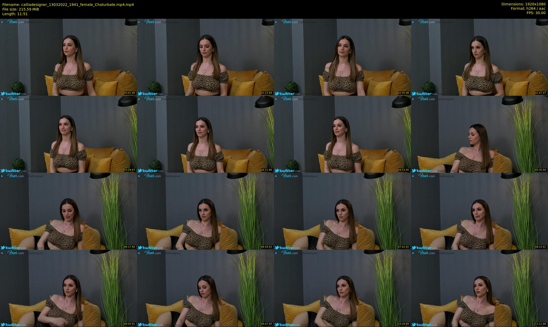 calliadesigner — 12 minute Chaturbate female cam show recording, 1080p, Mar 13, 2022