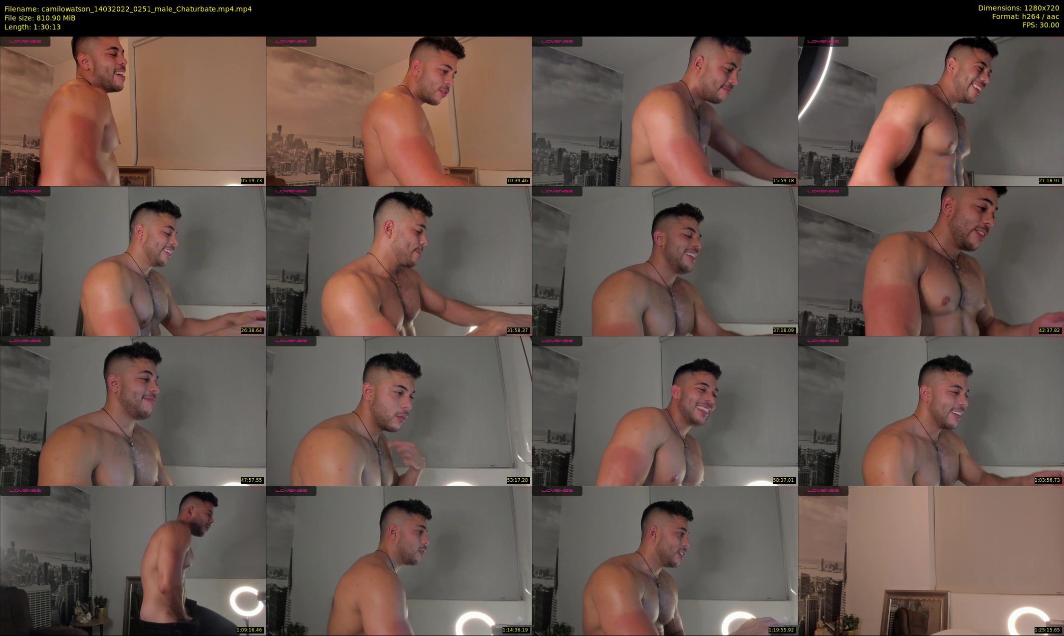 camilowatson — 91 minute Chaturbate male cam show recording, 720p, Mar 14, 2022