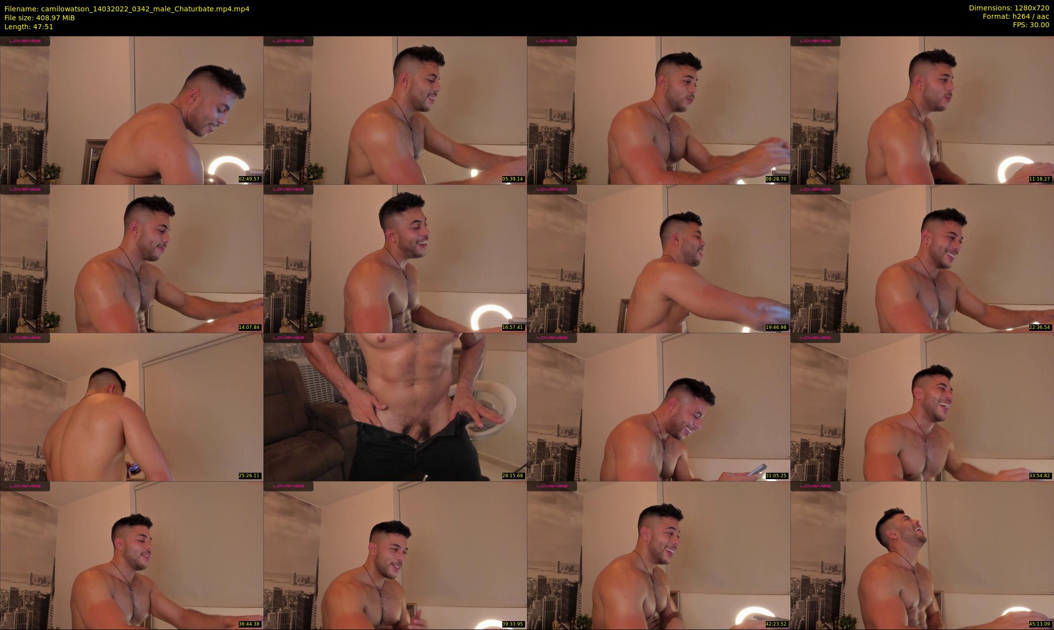 camilowatson — 48 minute Chaturbate male cam show recording, 720p, Mar 14, 2022