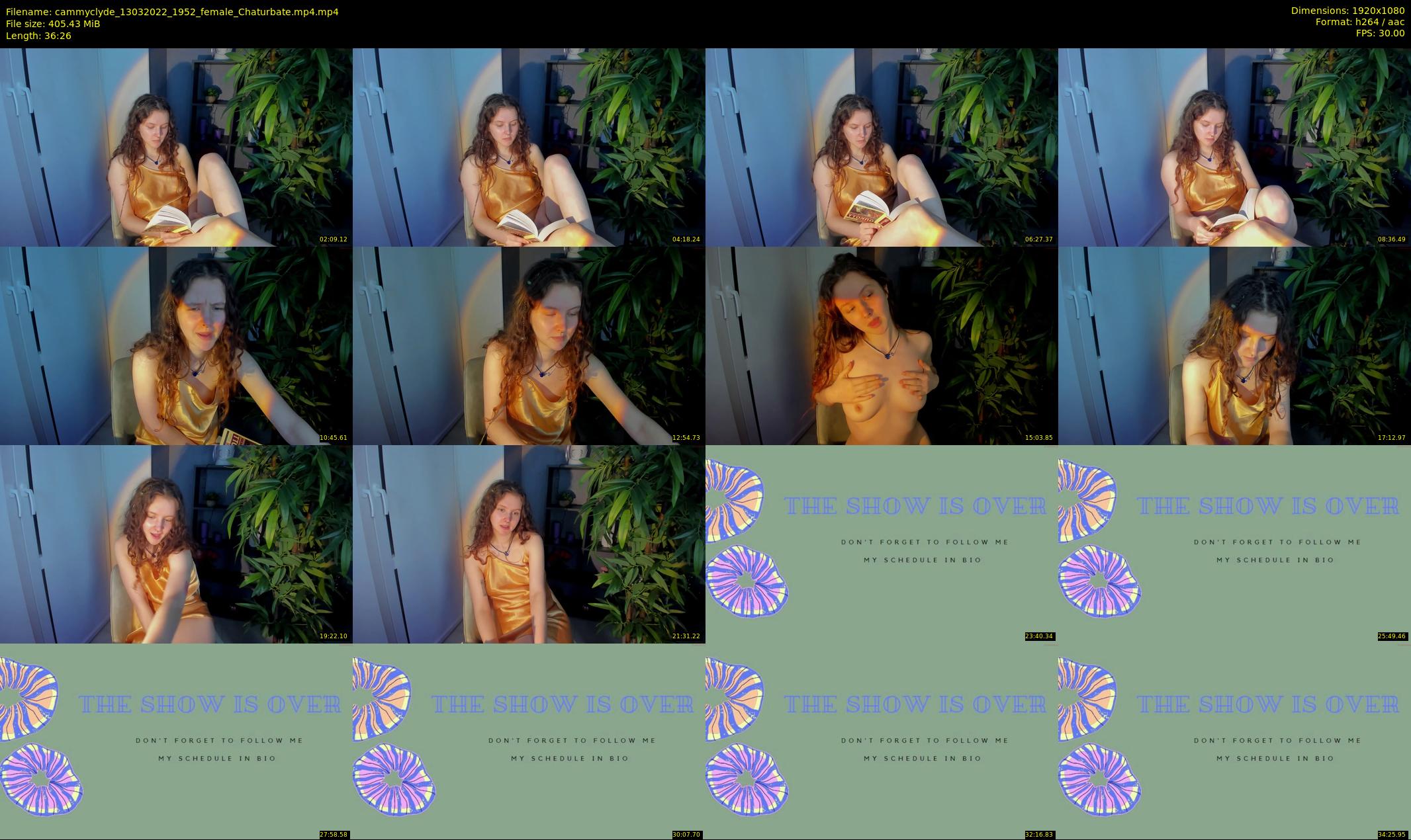 cammyclyde — 37 minute Chaturbate female cam show recording, 1080p, Mar 13, 2022