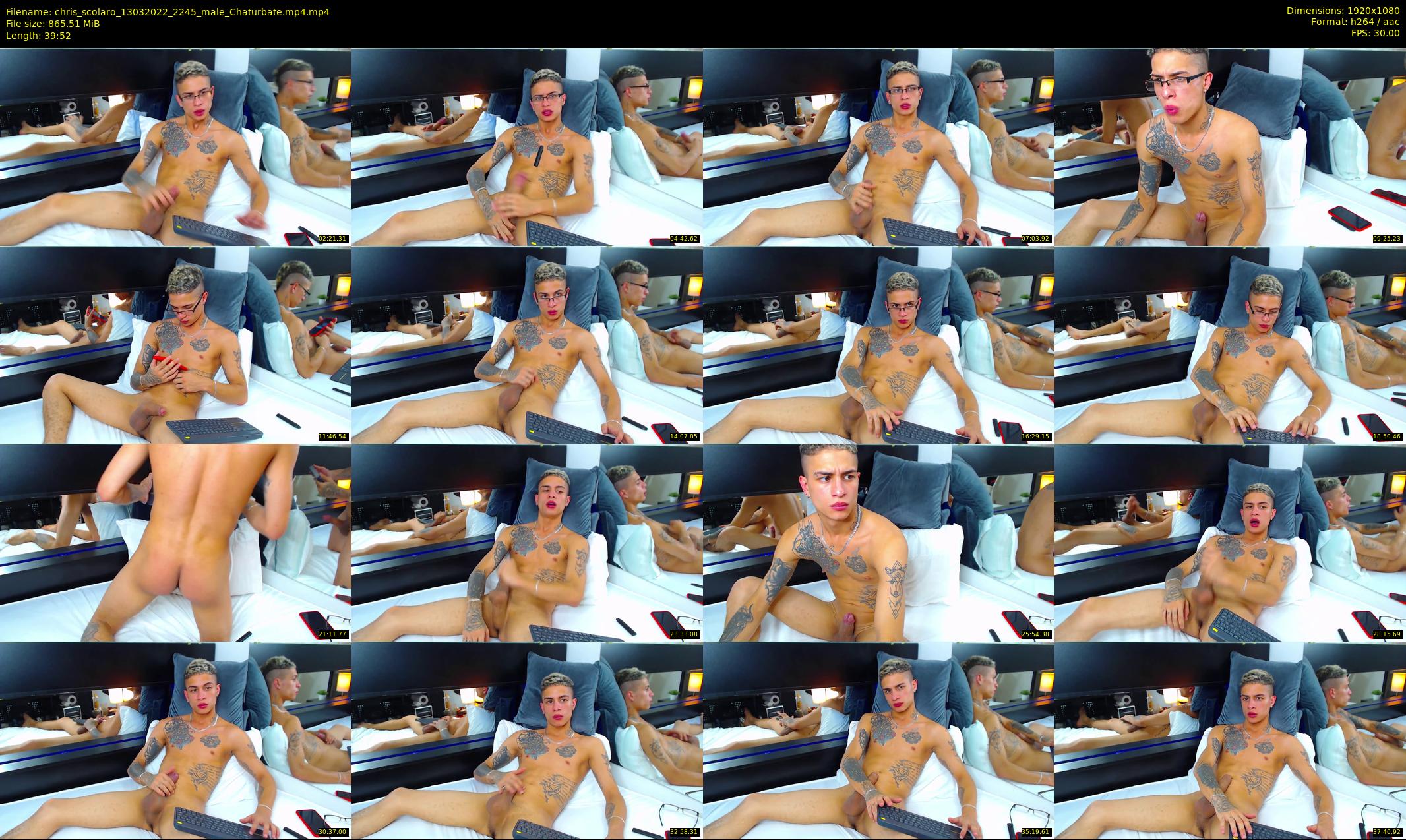 chris_scolaro — 40 minute Chaturbate male cam show recording, 1080p, Mar 13, 2022