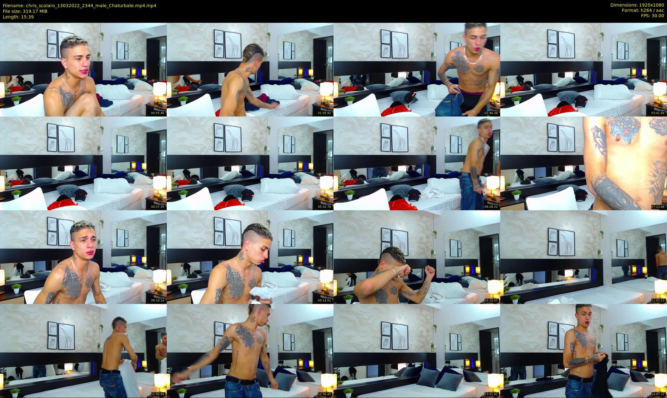 chris_scolaro — 16 minute Chaturbate male cam show recording, 1080p, Mar 13, 2022