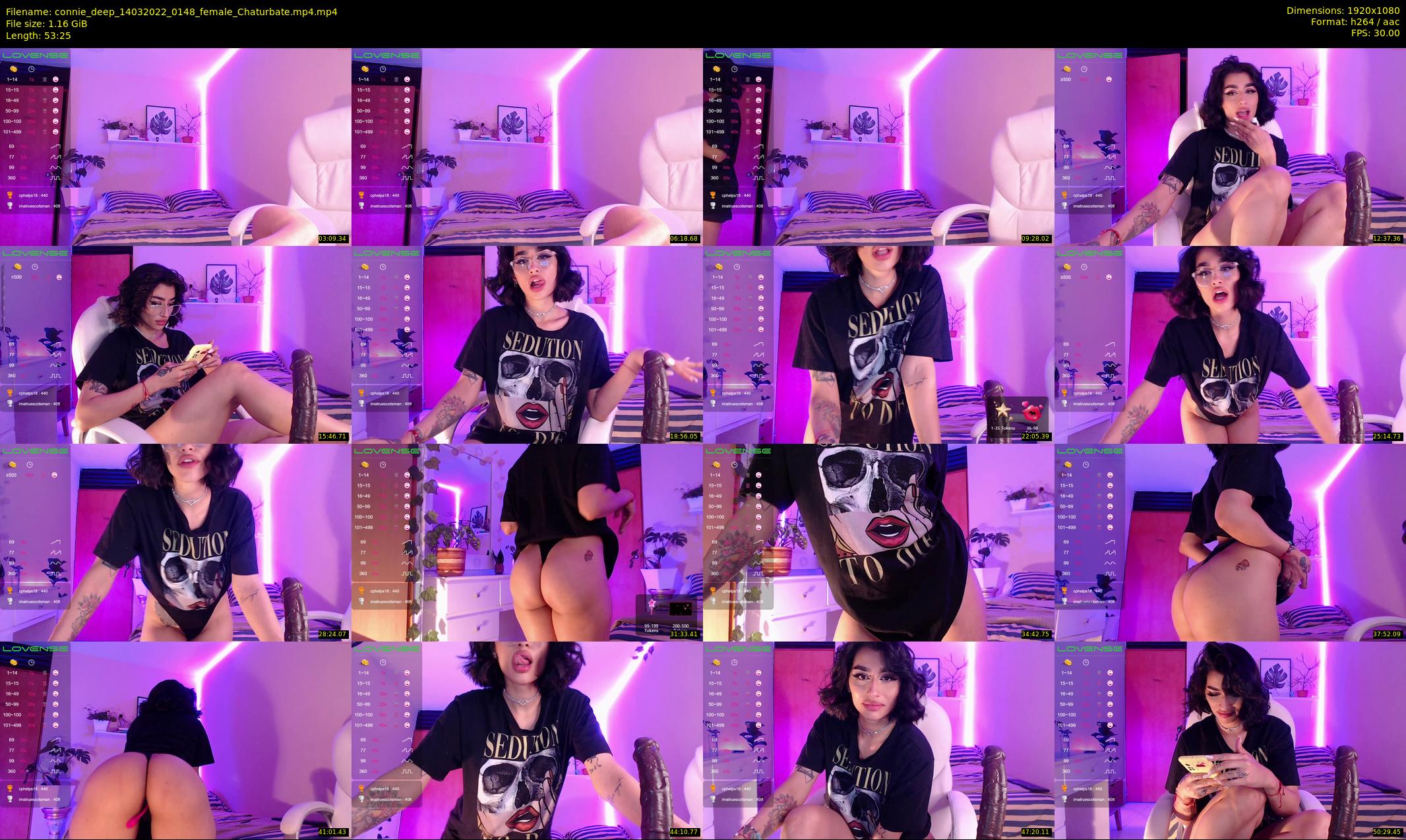 connie_deep — 54 minute Chaturbate female cam show recording, 1080p, Mar 14, 2022