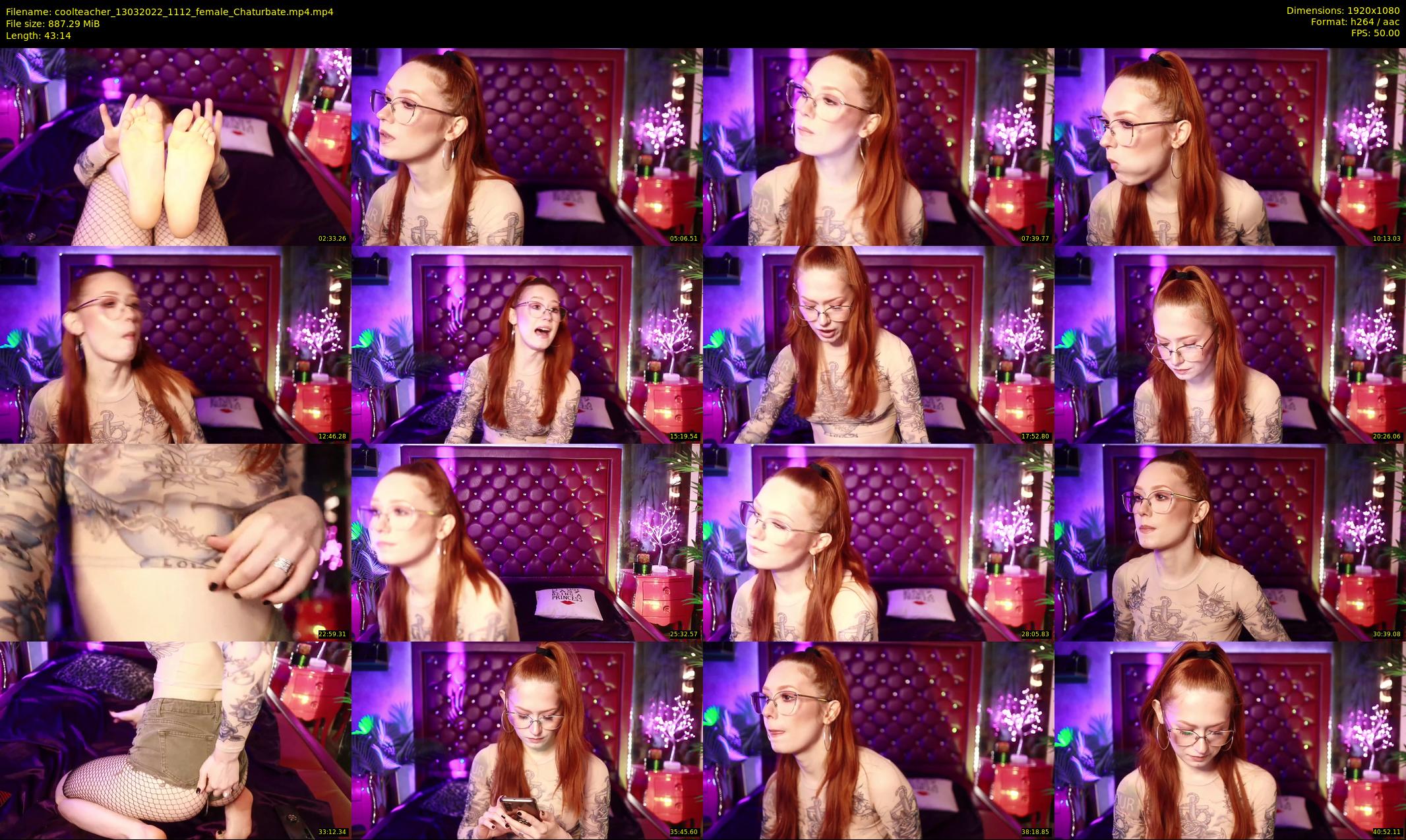 coolteacher — 44 minute Chaturbate female cam show recording, 1080p, Mar 13, 2022