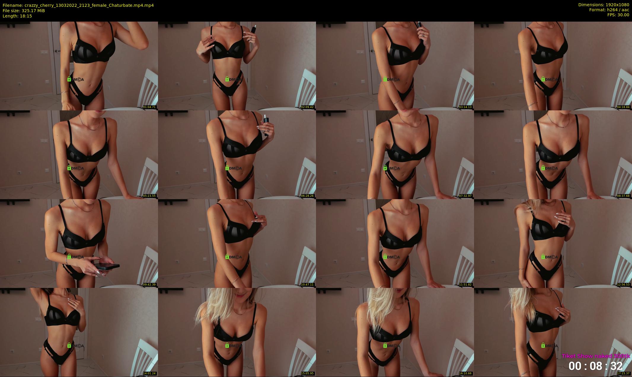 crazzy_cherry — 19 minute Chaturbate female cam show recording, 1080p, Mar 13, 2022