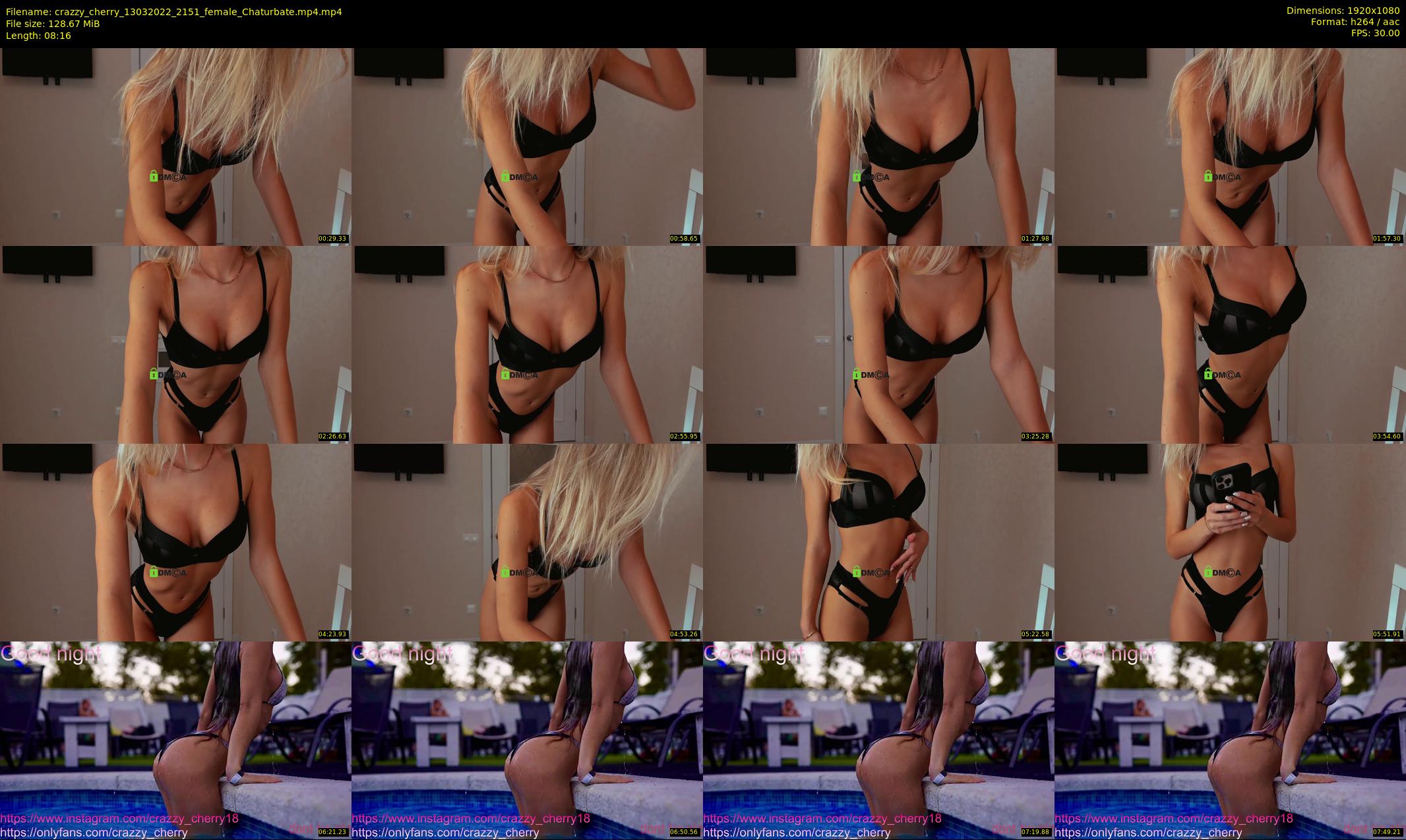 crazzy_cherry — 9 minute Chaturbate female cam show recording, 1080p, Mar 13, 2022