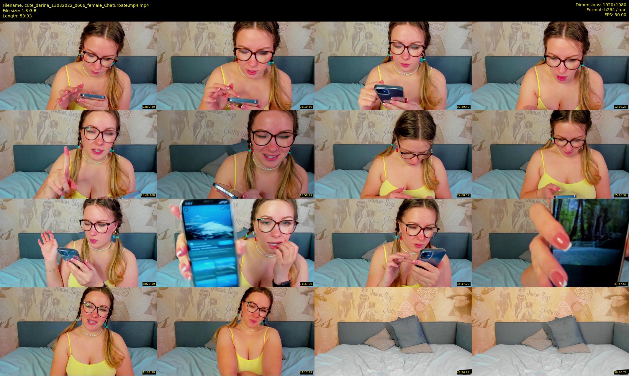 cute_darina — 54 minute Chaturbate female cam show recording, 1080p, Mar 13, 2022