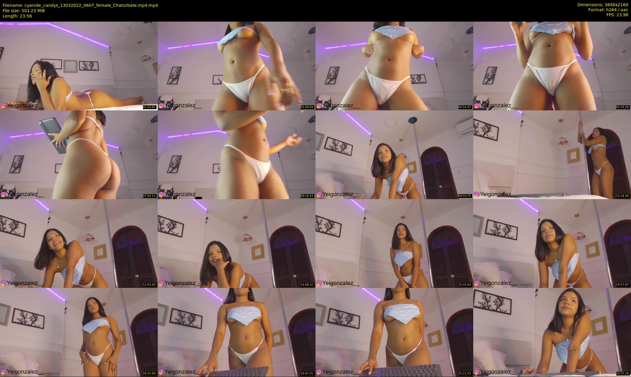cyanide_candys — 24 minute Chaturbate female cam show recording, 4K, Mar 13, 2022