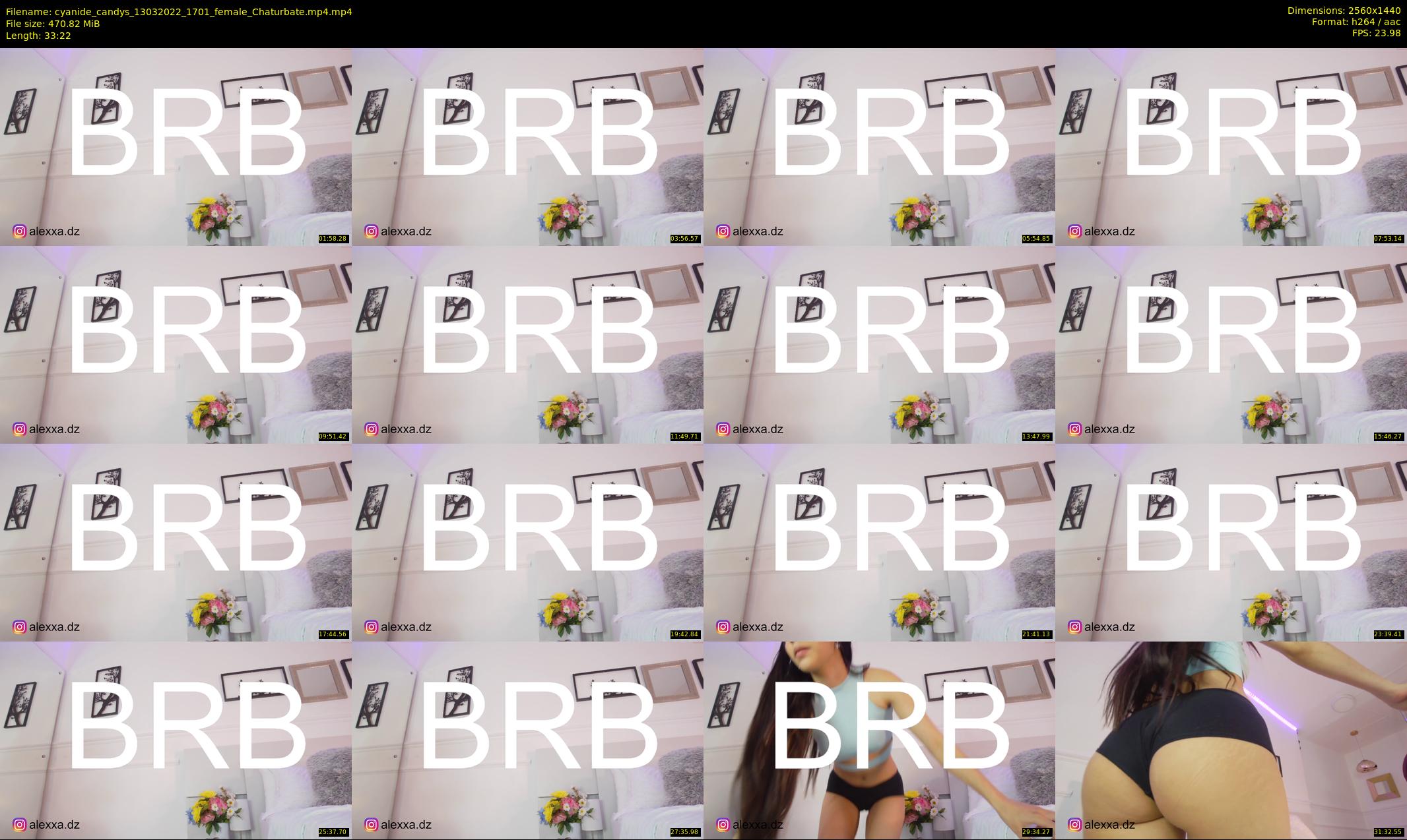 cyanide_candys — 34 minute Chaturbate female cam show recording, 1080p, Mar 13, 2022
