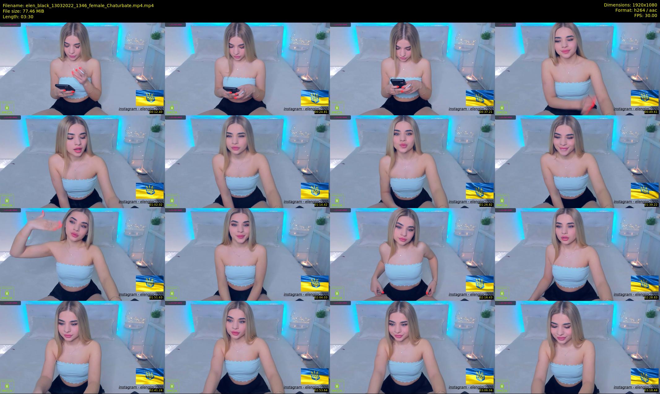 elen_black — 4 minute Chaturbate female cam show recording, 1080p, Mar 13, 2022