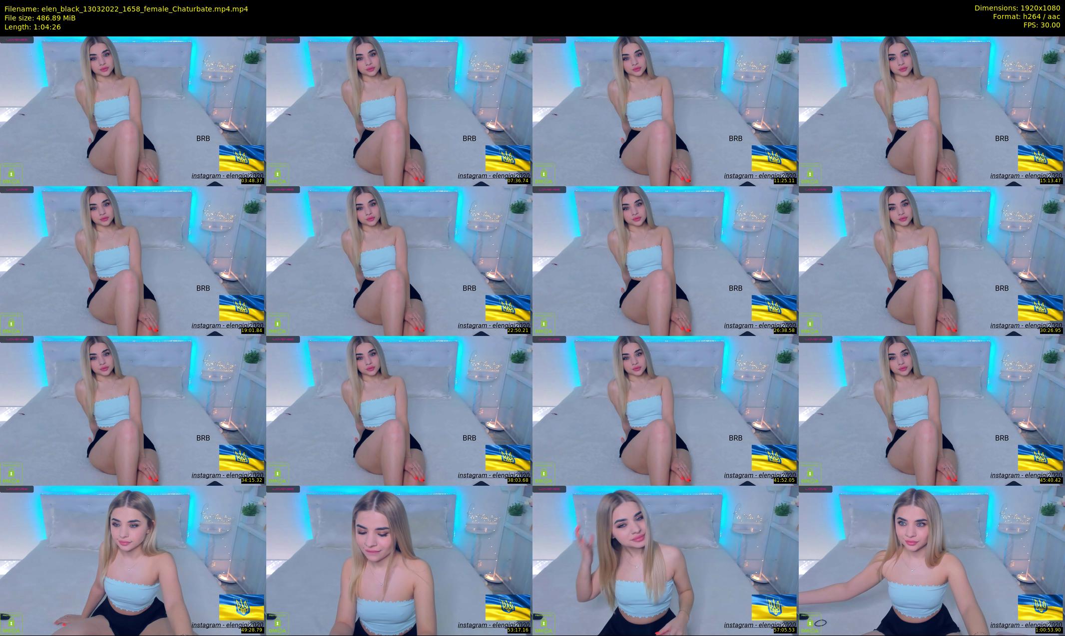 elen_black — 65 minute Chaturbate female cam show recording, 1080p, Mar 13, 2022