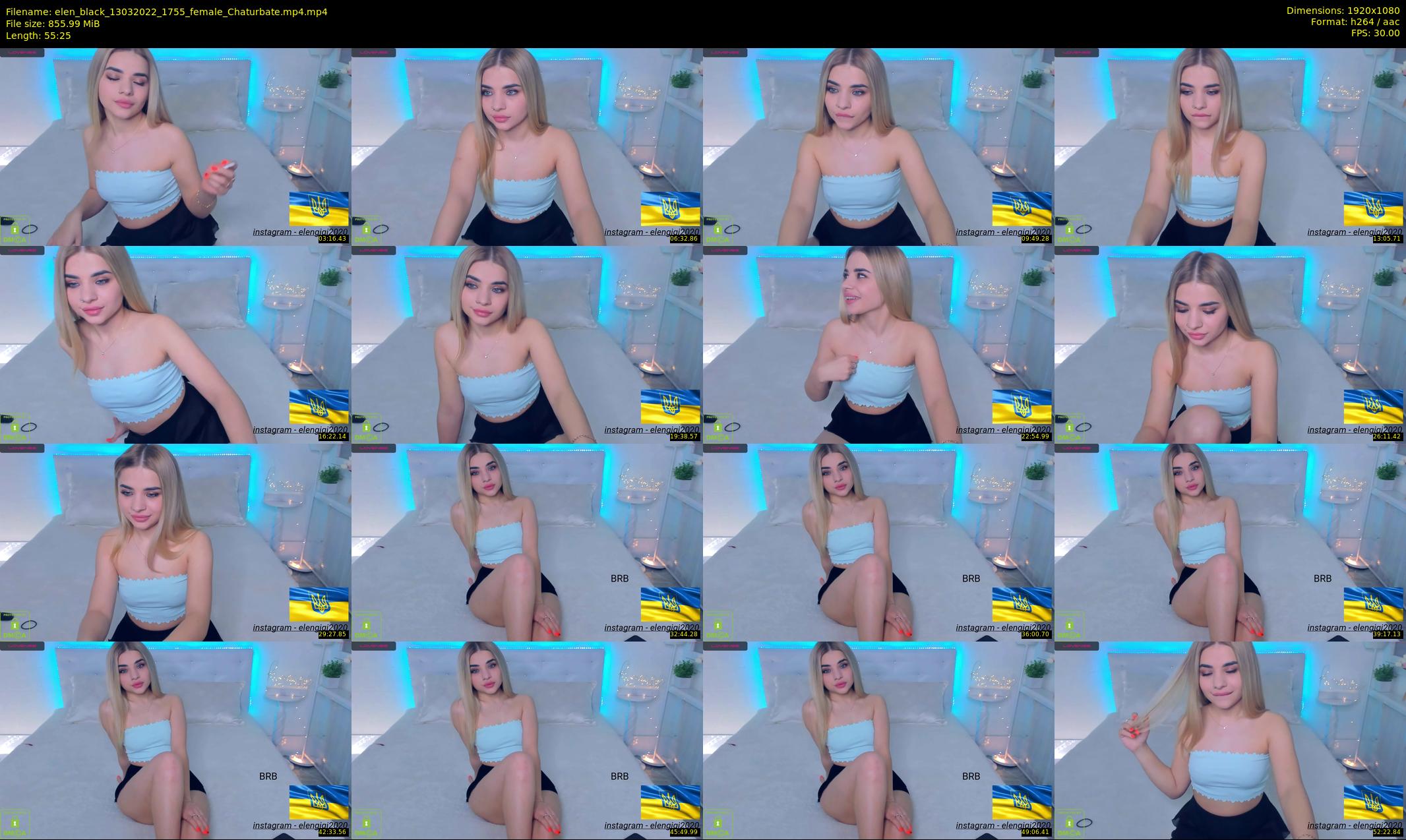 elen_black — 56 minute Chaturbate female cam show recording, 1080p, Mar 13, 2022