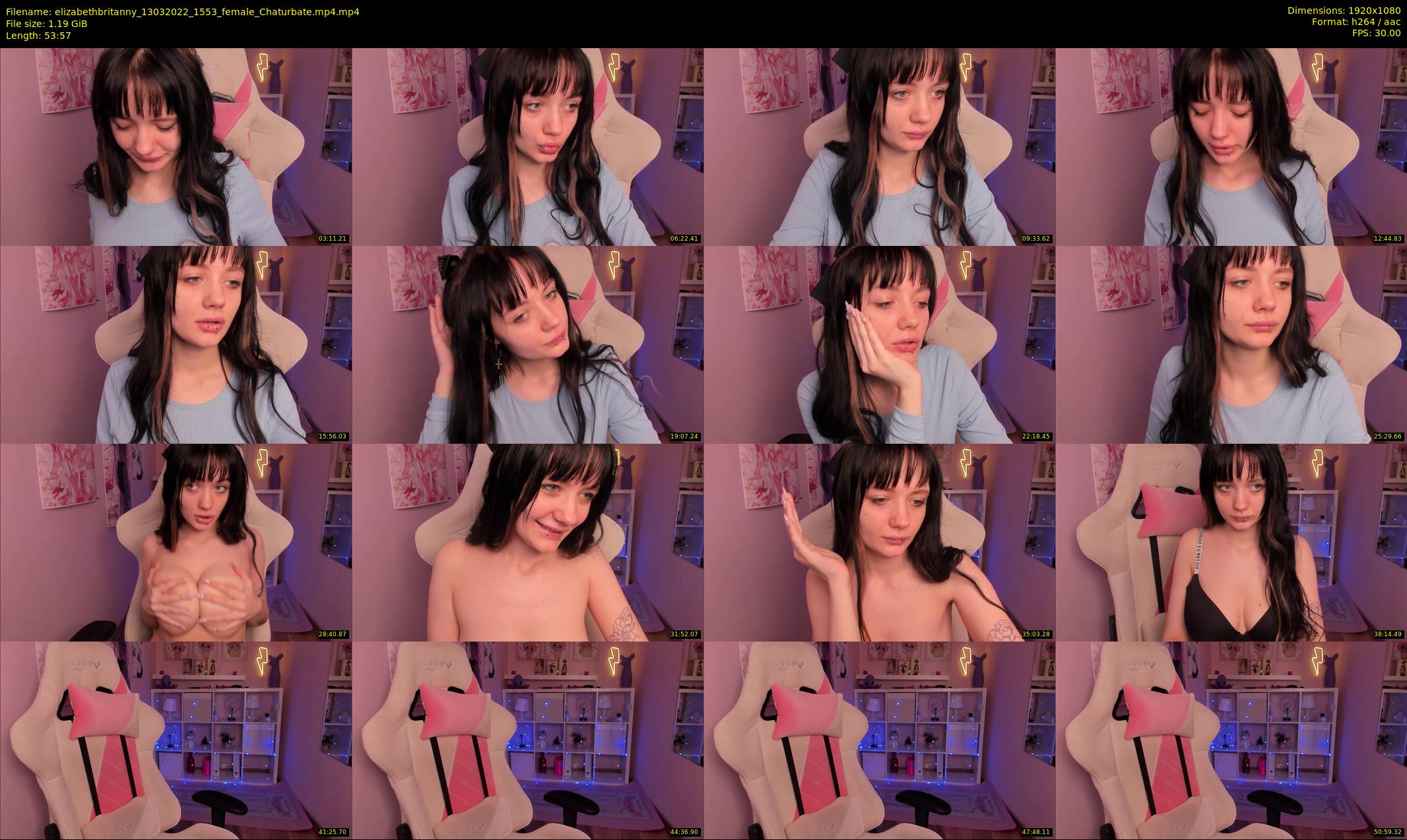 elizabethbritanny — 54 minute Chaturbate female cam show recording, 1080p, Mar 13, 2022