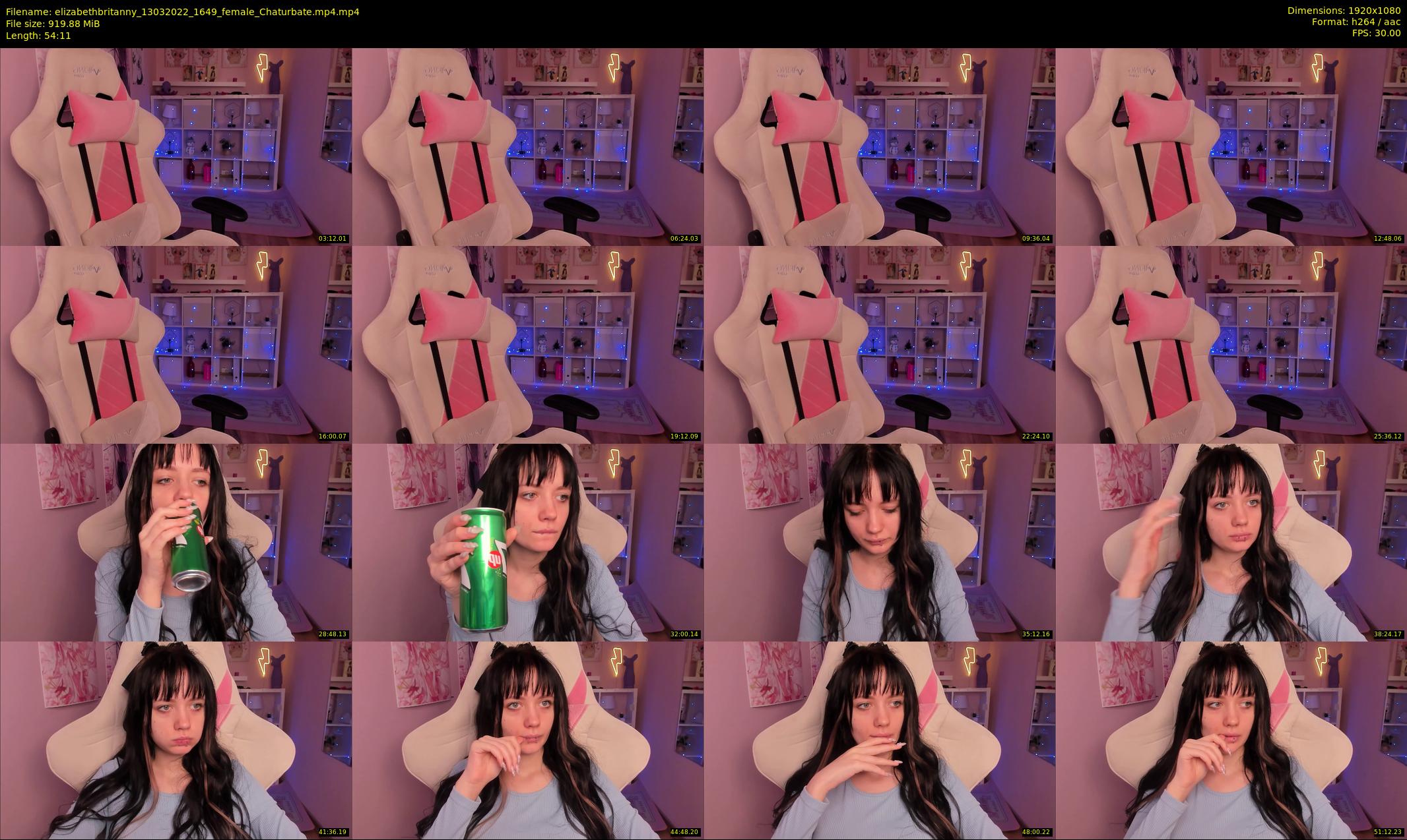 elizabethbritanny — 55 minute Chaturbate female cam show recording, 1080p, Mar 13, 2022