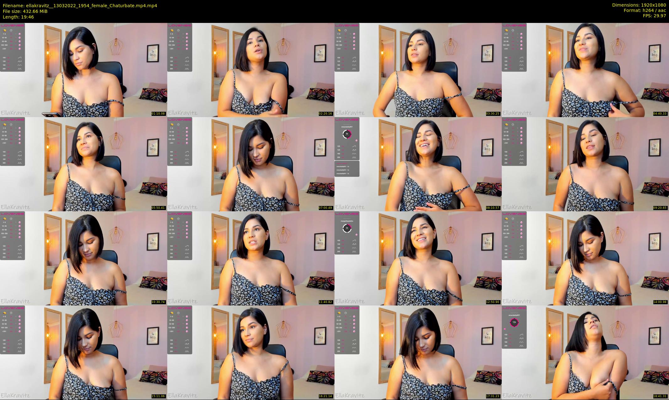 ellakravitz_ — 20 minute Chaturbate female cam show recording, 1080p, Mar 13, 2022