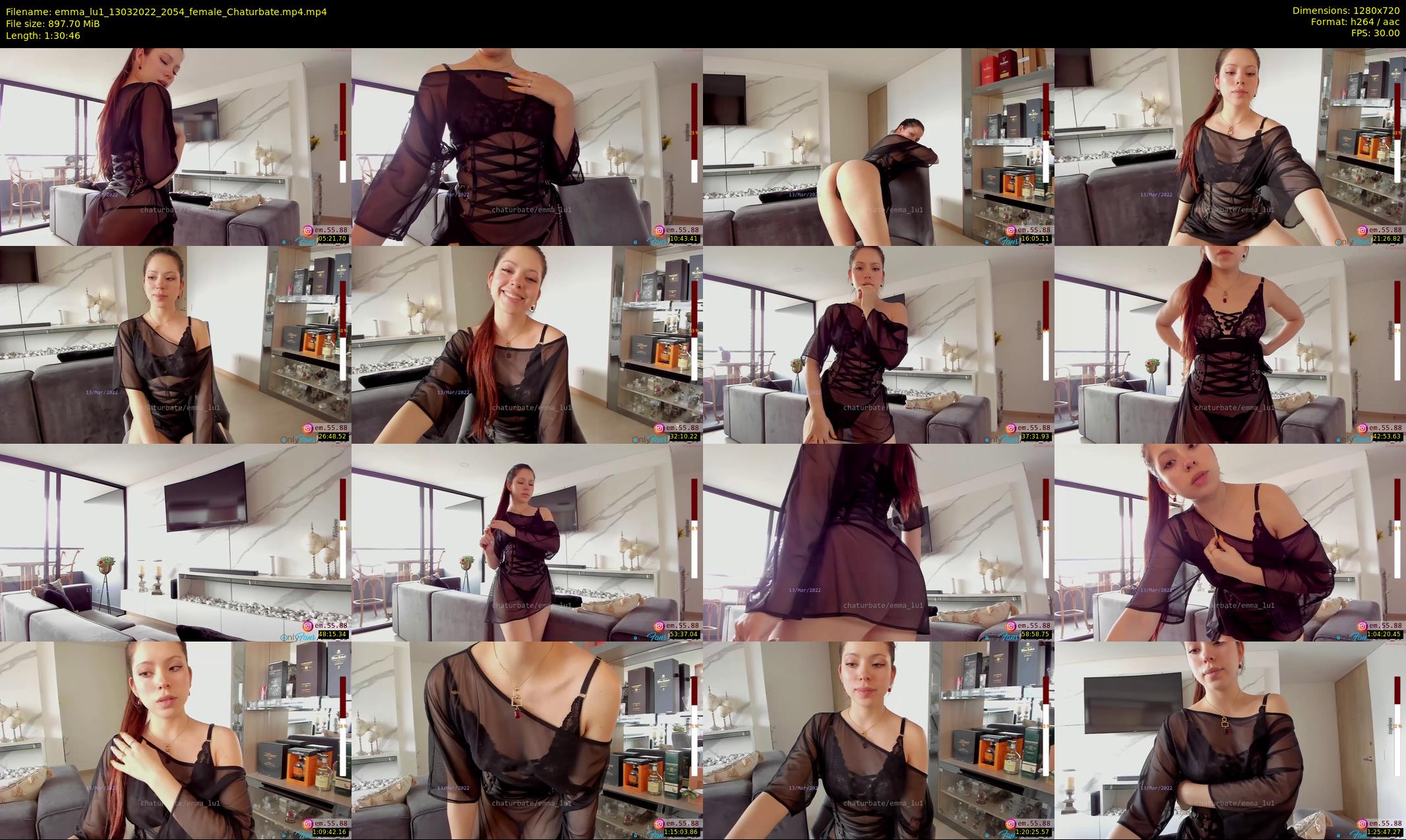 emma_lu1 — 91 minute Chaturbate female cam show recording, 720p, Mar 13, 2022