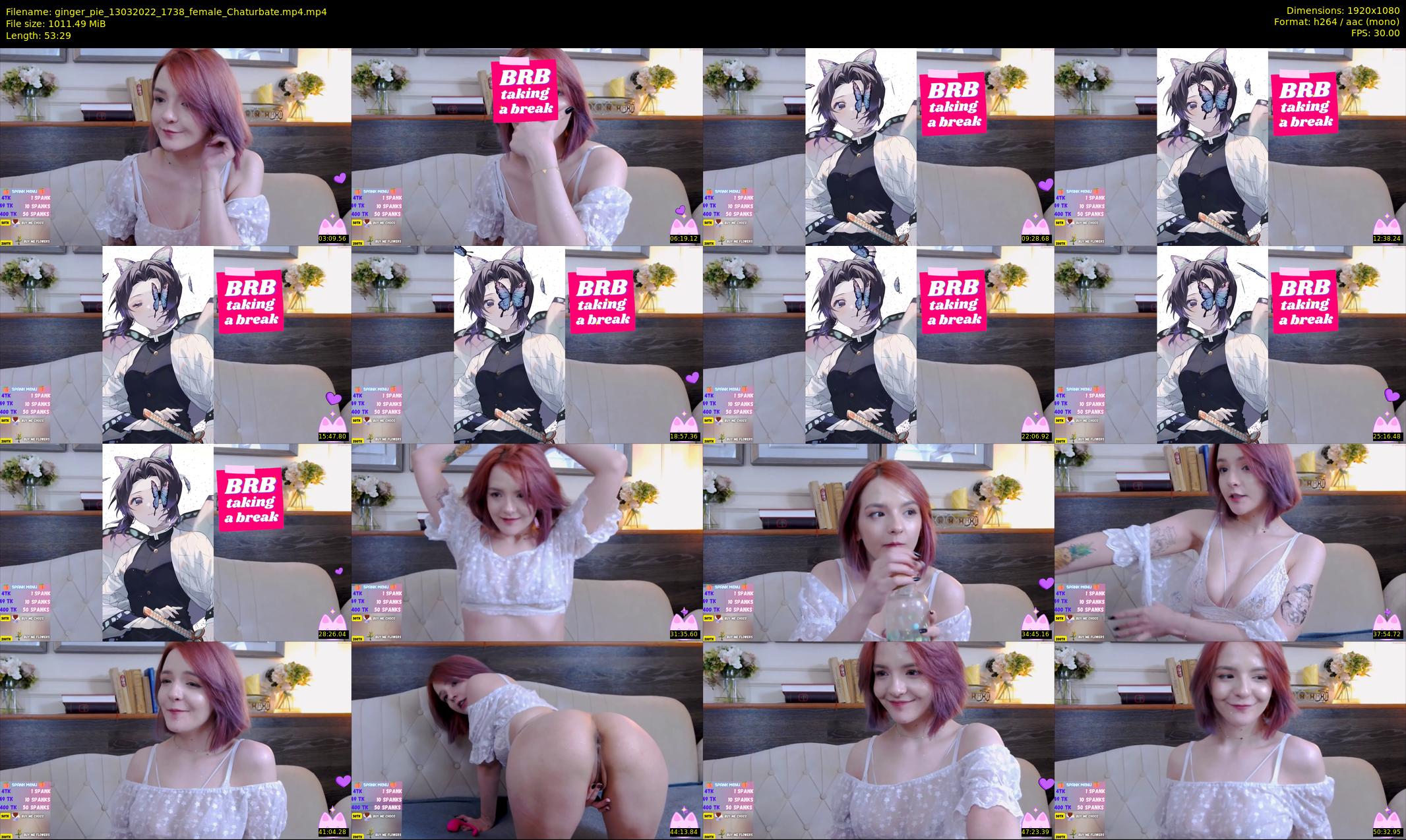 ginger_pie — 54 minute Chaturbate female cam show recording, 1080p, Mar 13, 2022