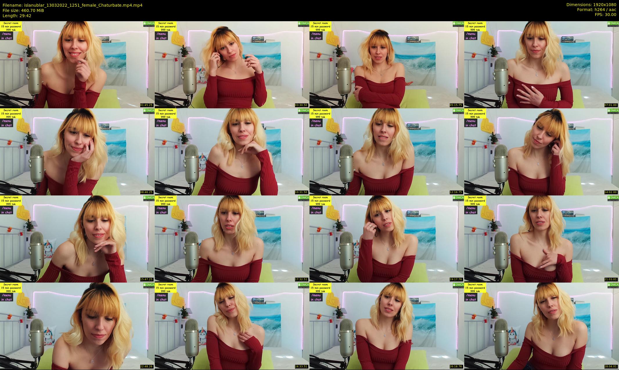 islanublar — 30 minute Chaturbate female cam show recording, 1080p, Mar 13, 2022