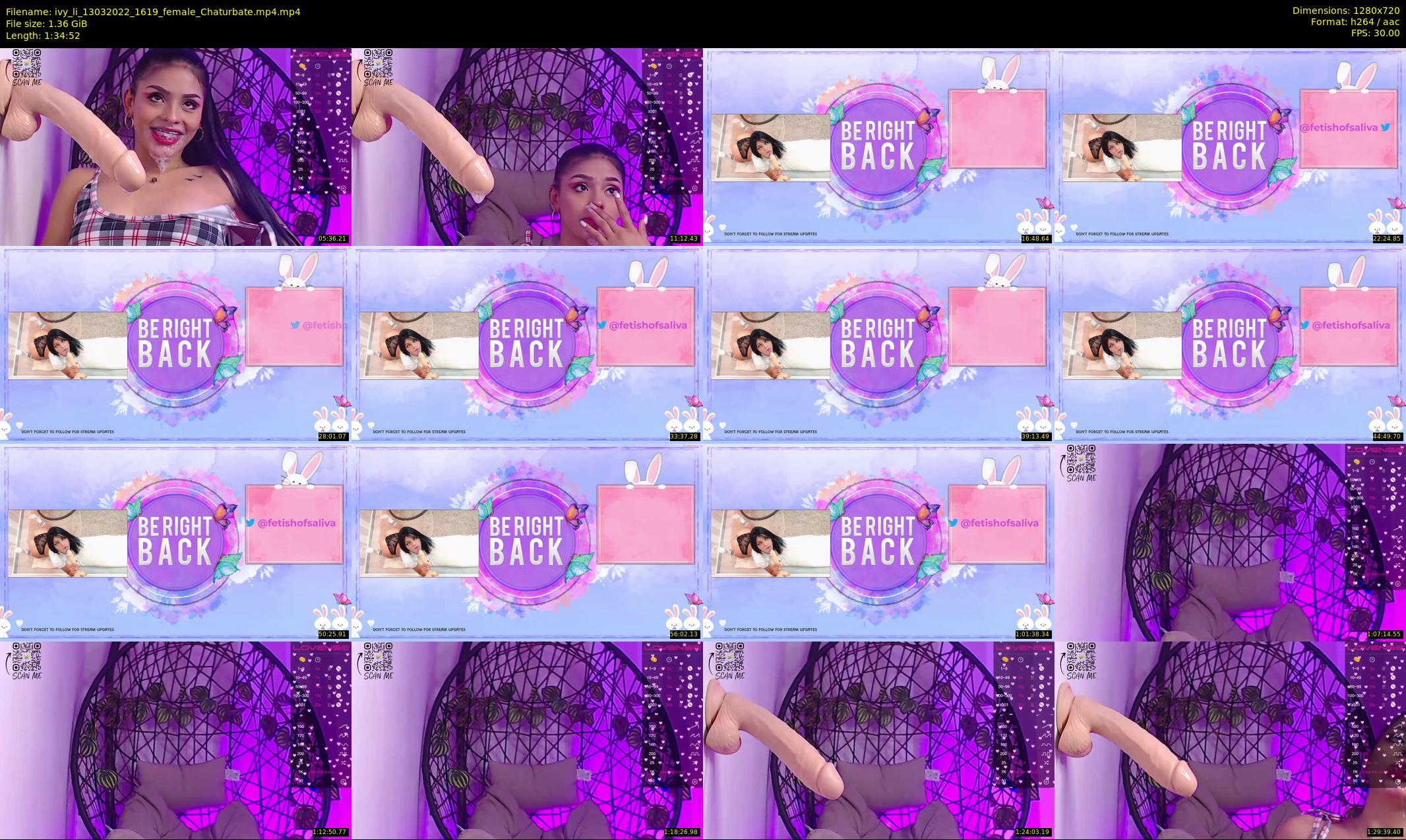 ivy_li — 95 minute Chaturbate female cam show recording, 720p, Mar 13, 2022