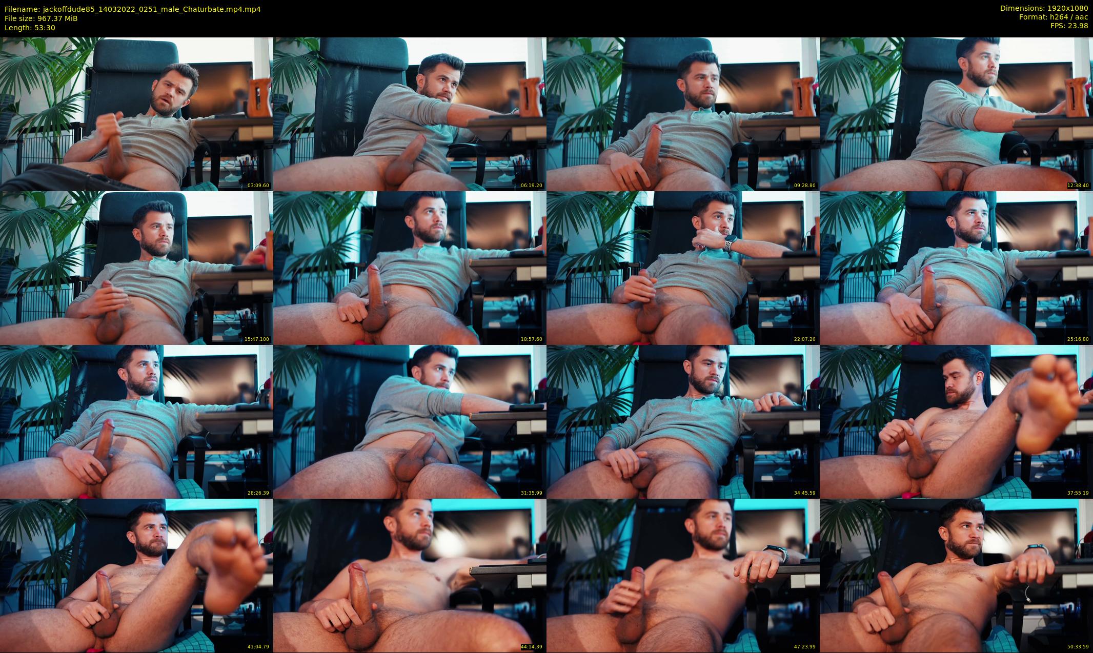 jackoffdude85 — 54 minute Chaturbate male cam show recording, 1080p, Mar 14, 2022