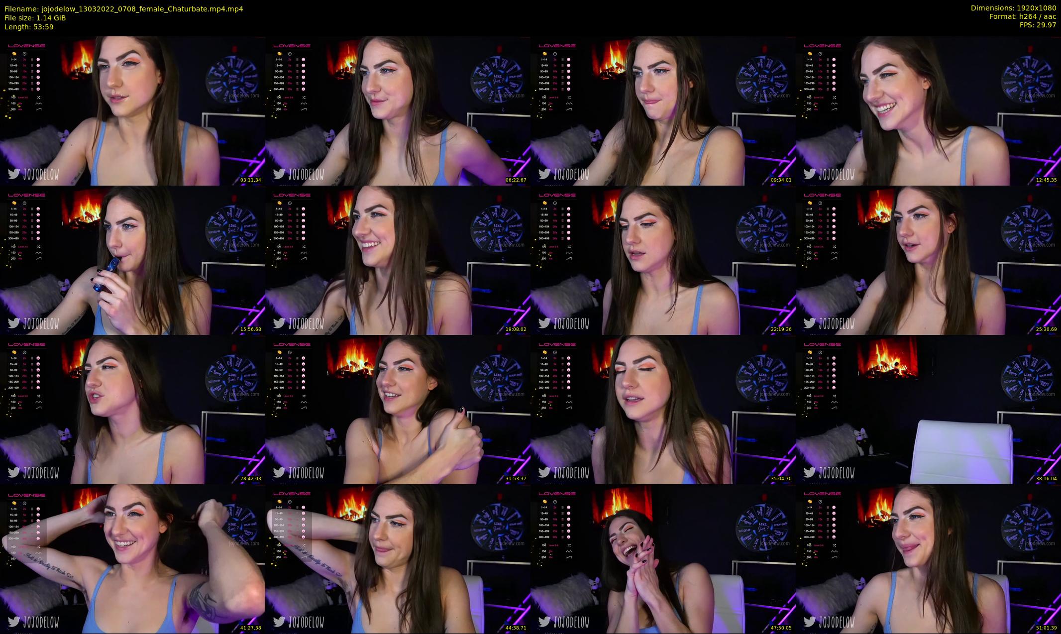 jojodelow — 54 minute Chaturbate female cam show recording, 1080p, Mar 13, 2022