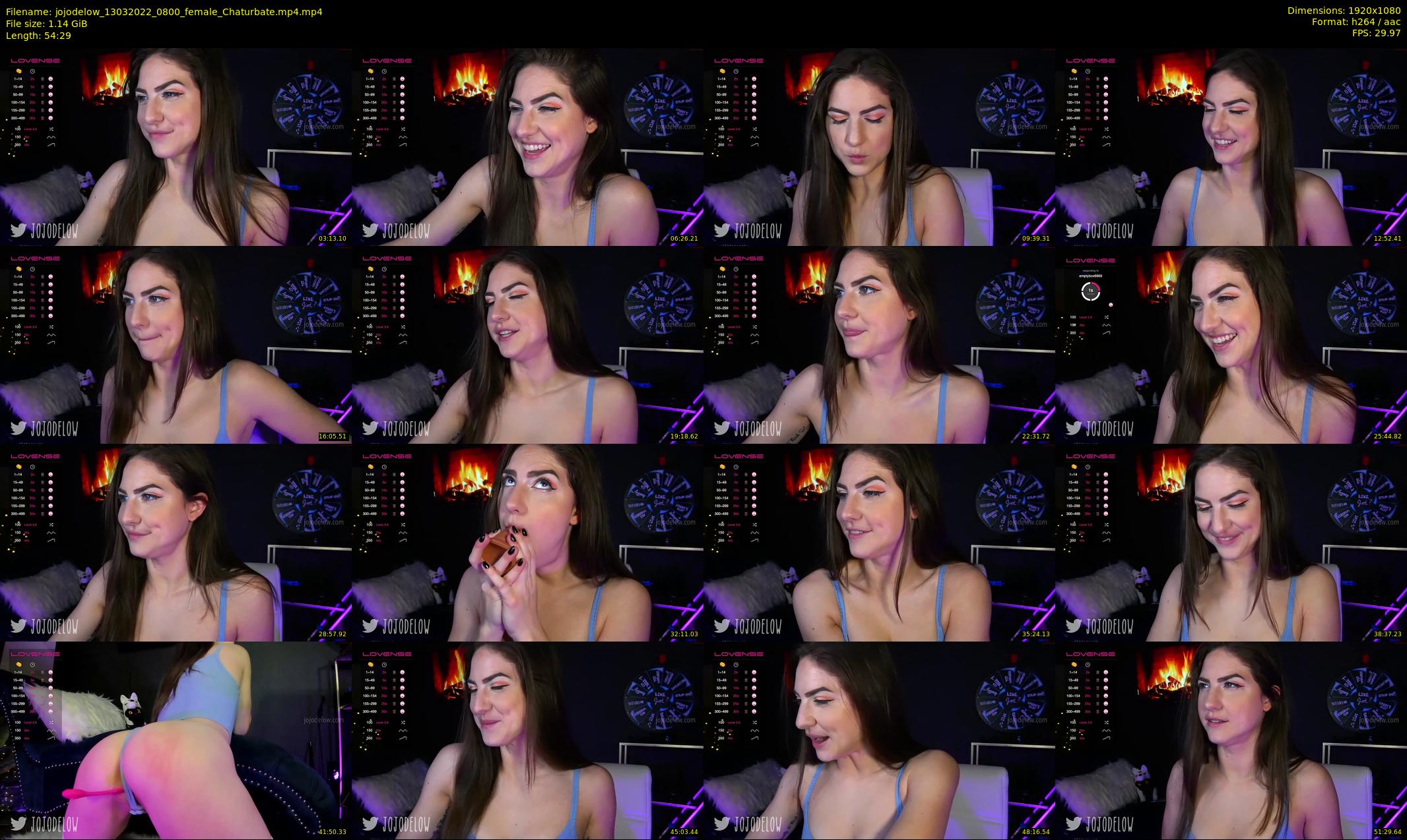 jojodelow — 55 minute Chaturbate female cam show recording, 1080p, Mar 13, 2022