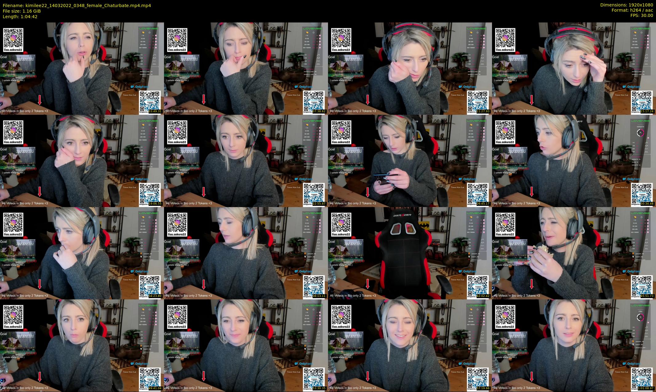 kimilee22 — 65 minute Chaturbate female cam show recording, 1080p, Mar 14, 2022