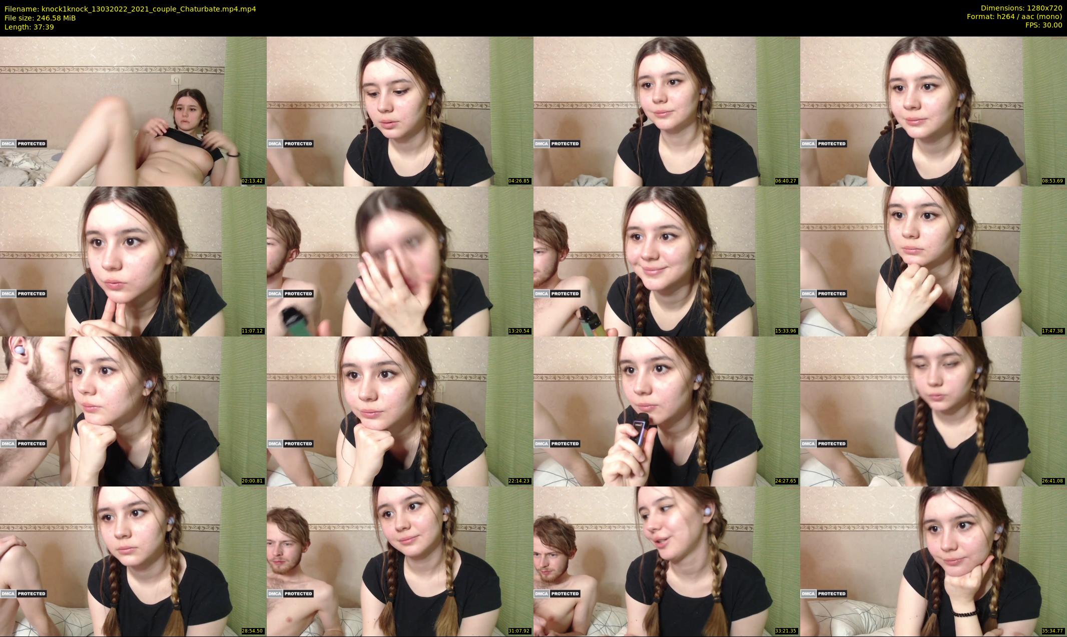 knock1knock — 38 minute Chaturbate couple cam show recording, 720p, Mar 13, 2022
