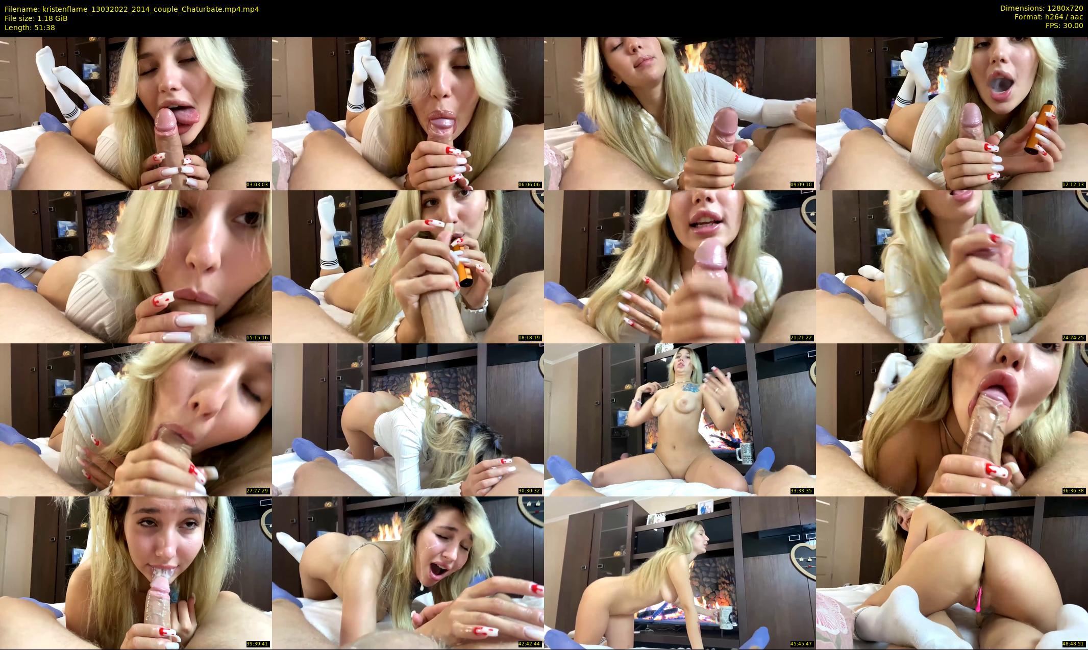 kristenflame — 52 minute Chaturbate couple cam show recording, 720p, Mar 13, 2022