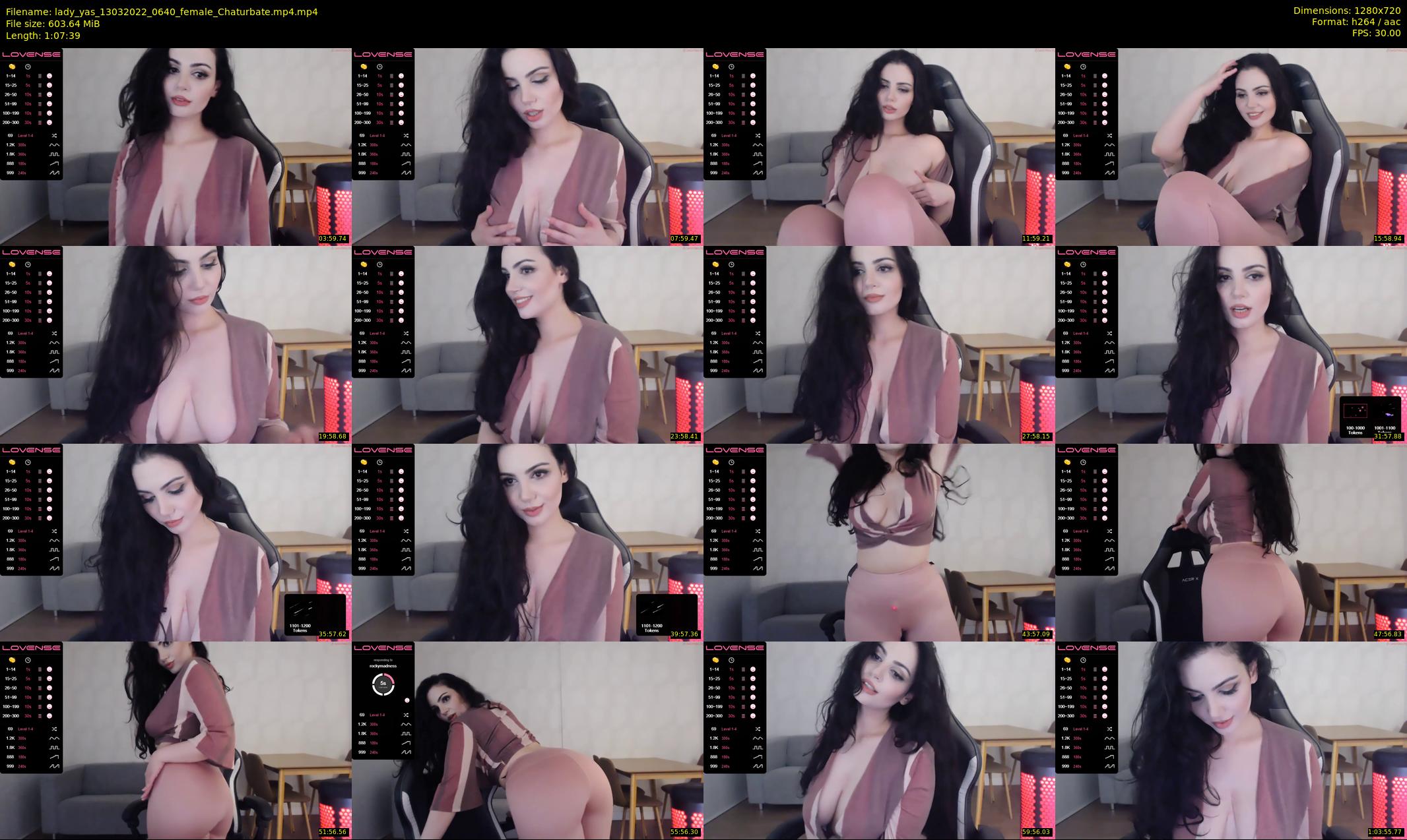 lady_yas — 68 minute Chaturbate female cam show recording, 720p, Mar 13, 2022