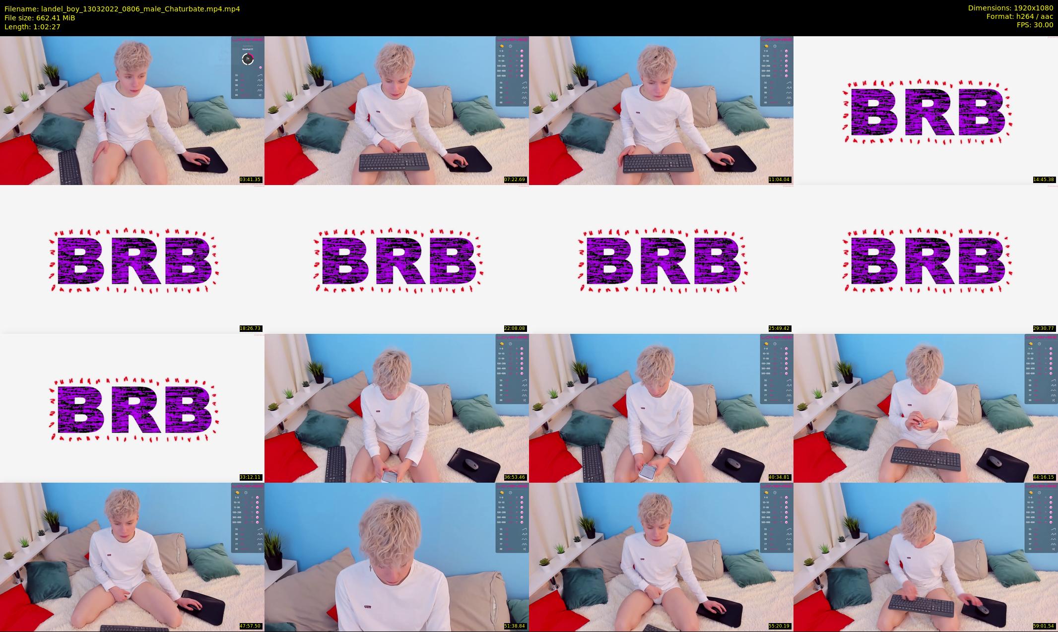 landel_boy — 63 minute Chaturbate male cam show recording, 1080p, Mar 13, 2022