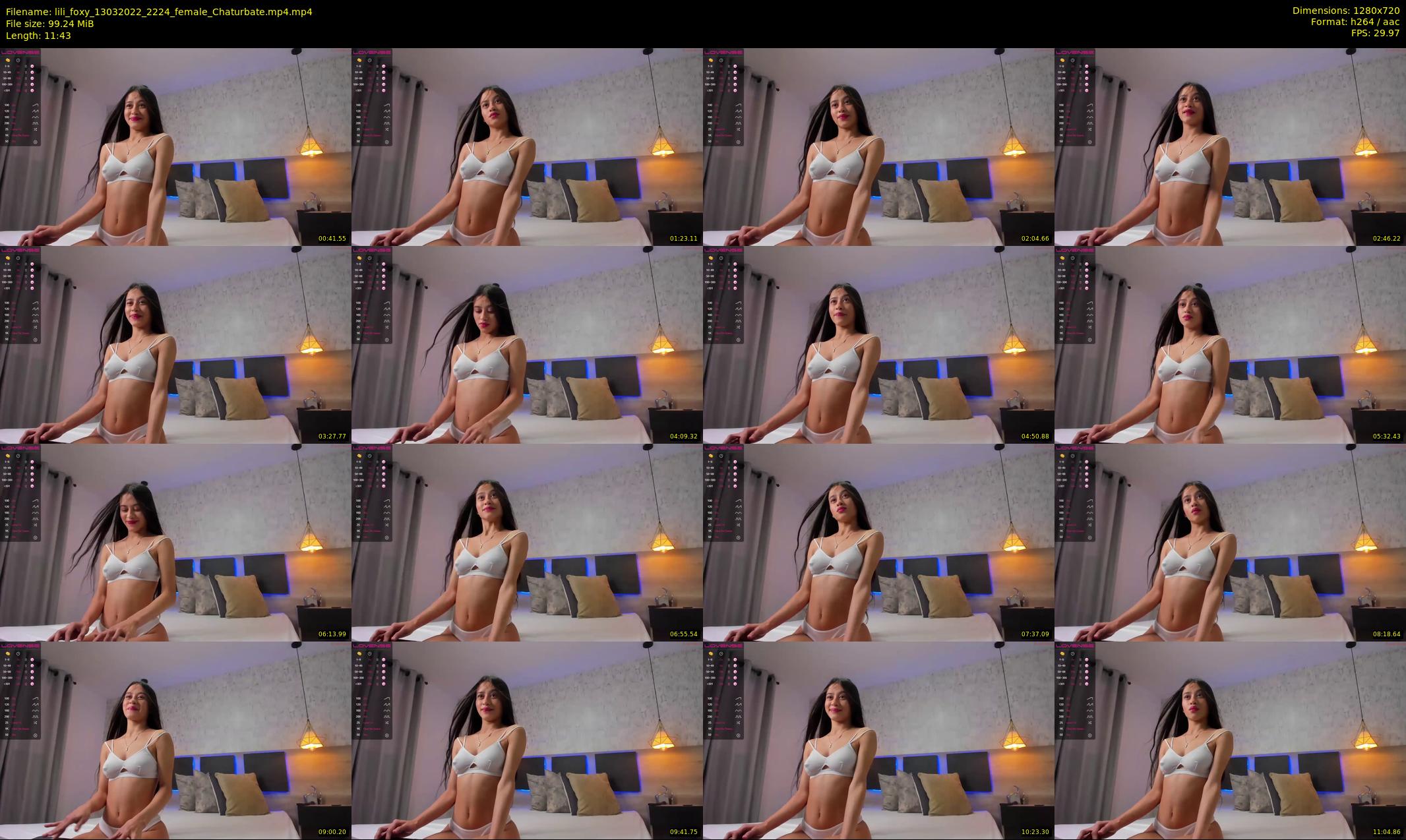 lili_foxy — 12 minute Chaturbate female cam show recording, 720p, Mar 13, 2022
