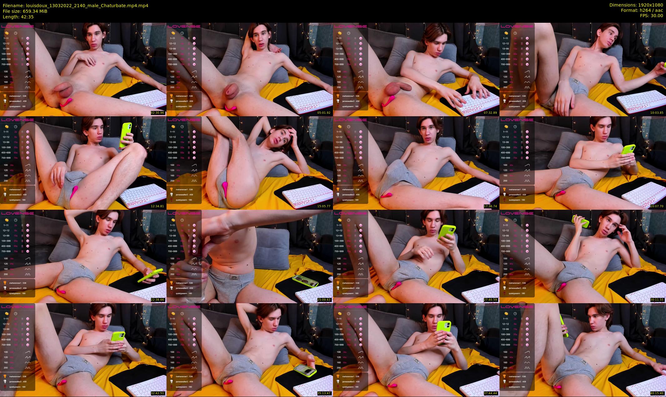 louisdoux — 43 minute Chaturbate male cam show recording, 1080p, Mar 13, 2022