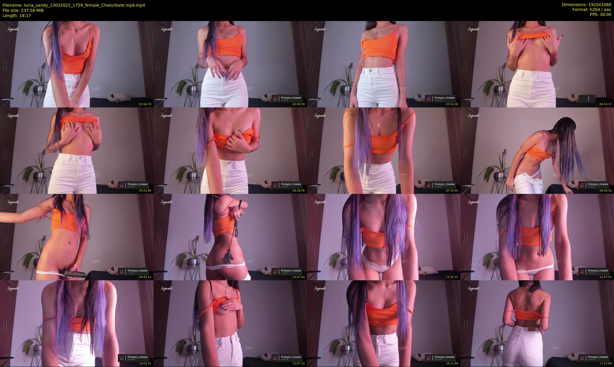 lucia_sandy — 19 minute Chaturbate female cam show recording, 1080p, Mar 13, 2022
