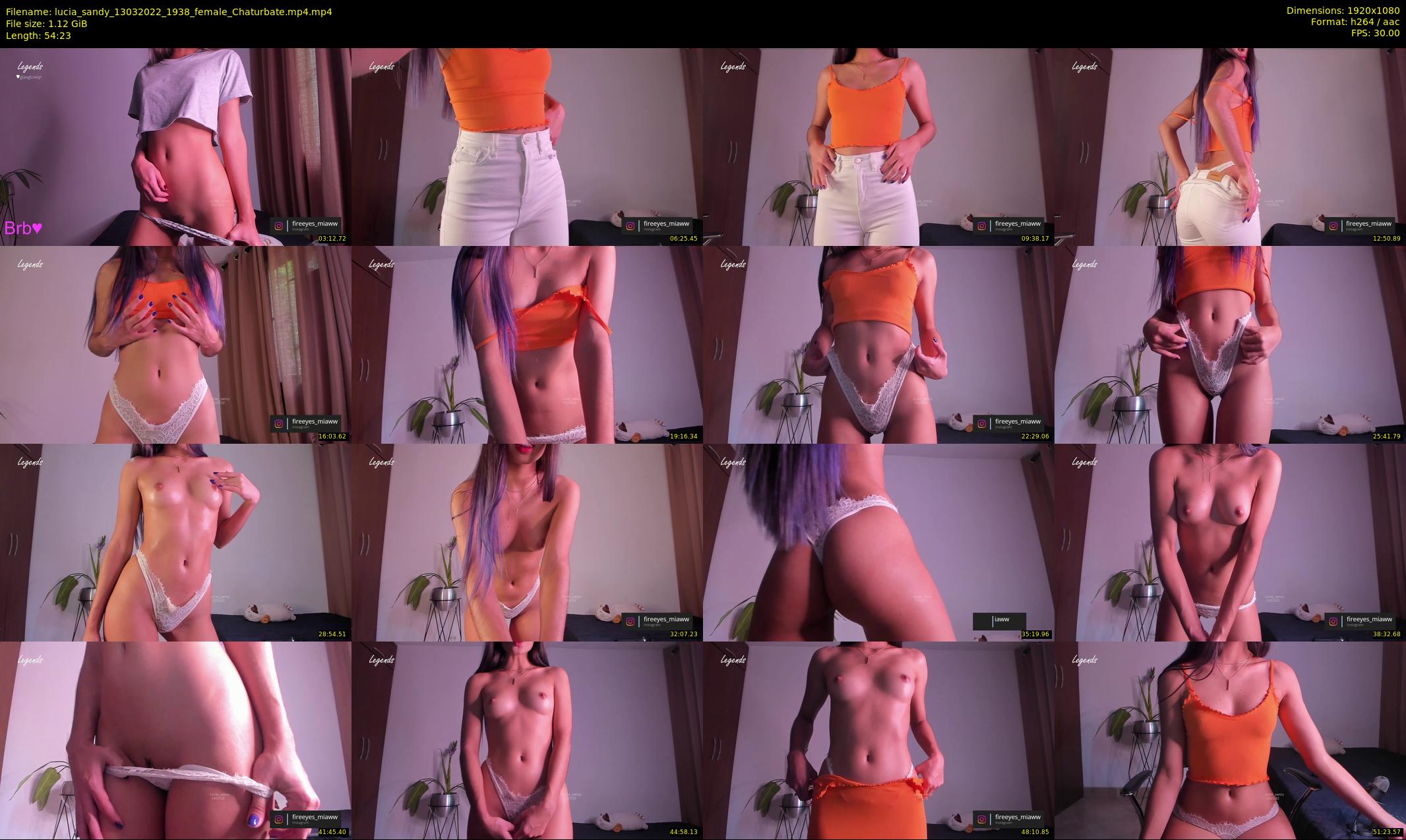 lucia_sandy — 55 minute Chaturbate female cam show recording, 1080p, Mar 13, 2022