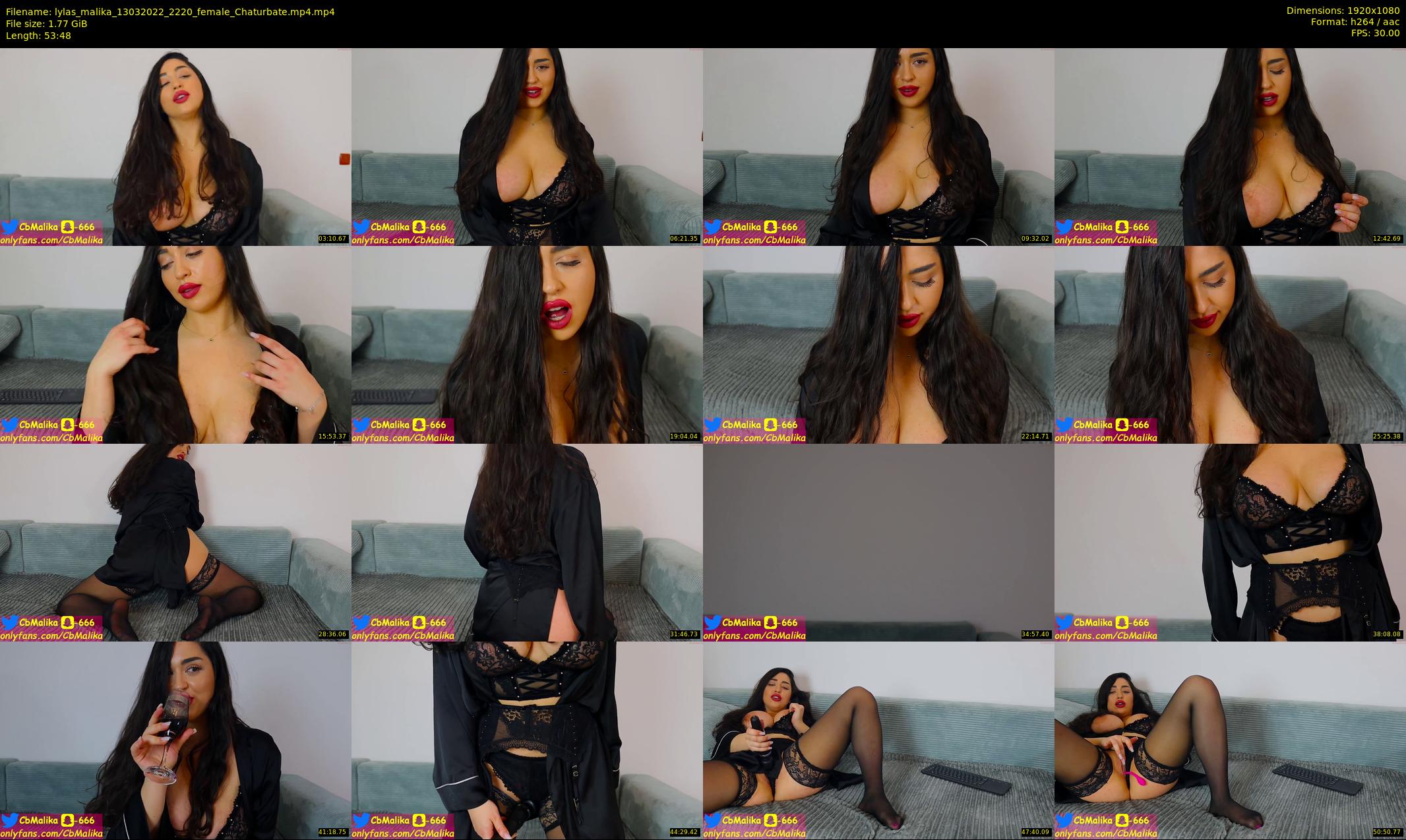lylas_malika — 54 minute Chaturbate female cam show recording, 1080p, Mar 13, 2022