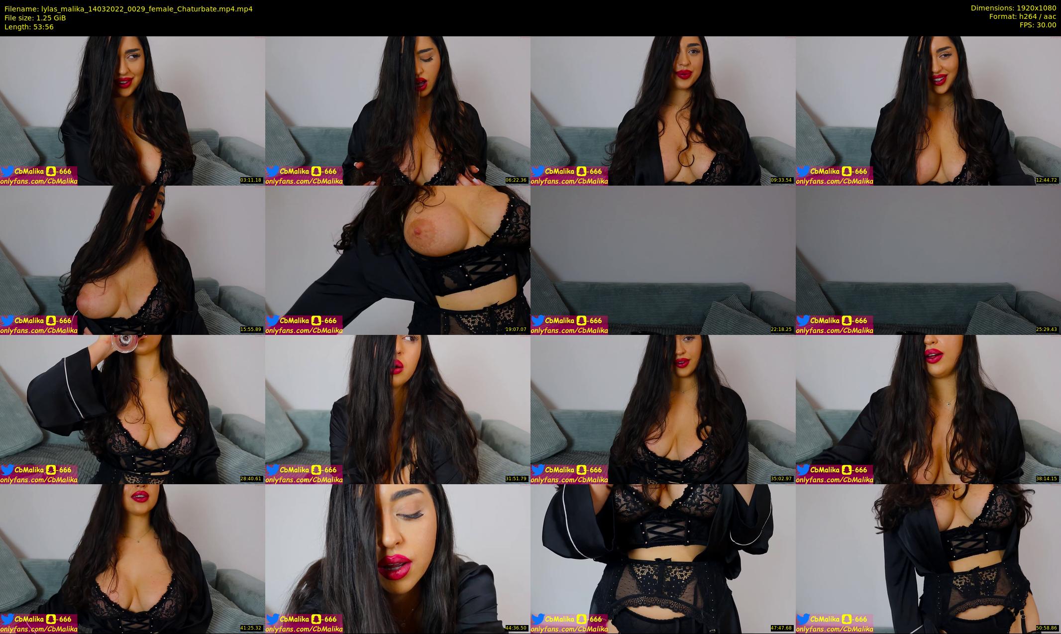 lylas_malika — 54 minute Chaturbate female cam show recording, 1080p, Mar 14, 2022