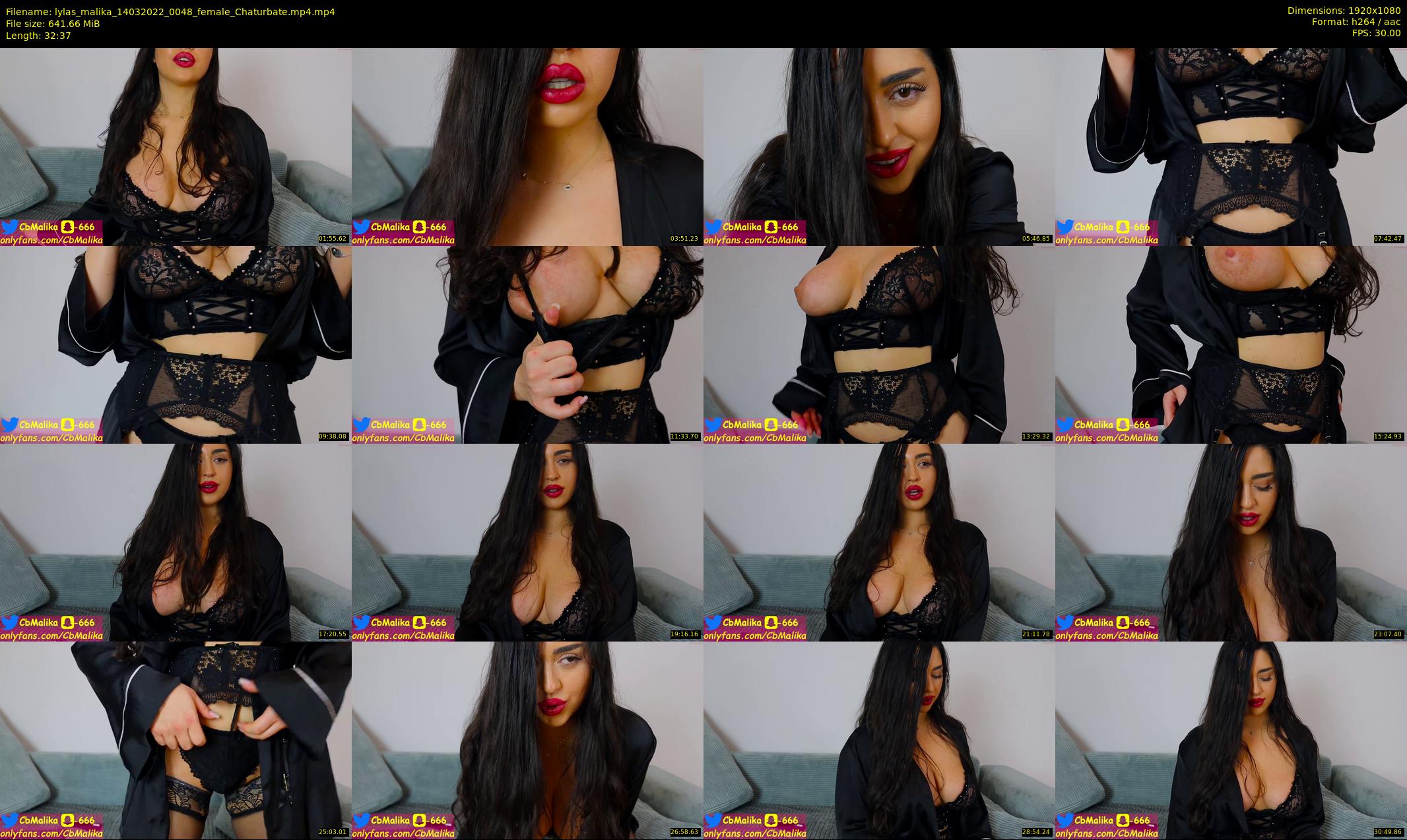 lylas_malika — 33 minute Chaturbate female cam show recording, 1080p, Mar 14, 2022