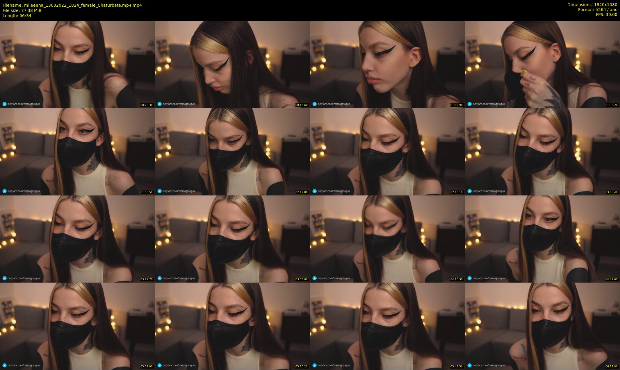 mileeena — 7 minute Chaturbate female cam show recording, 1080p, Mar 13, 2022