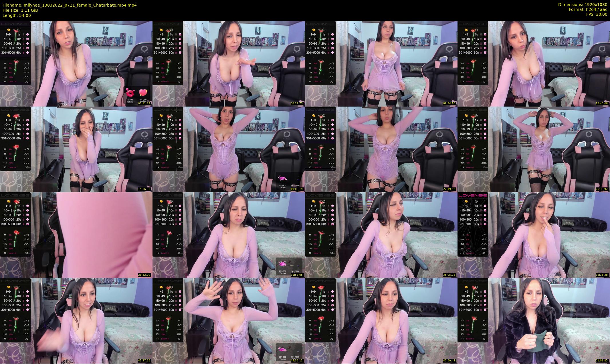milynee — 54 minute Chaturbate female cam show recording, 1080p, Mar 13, 2022