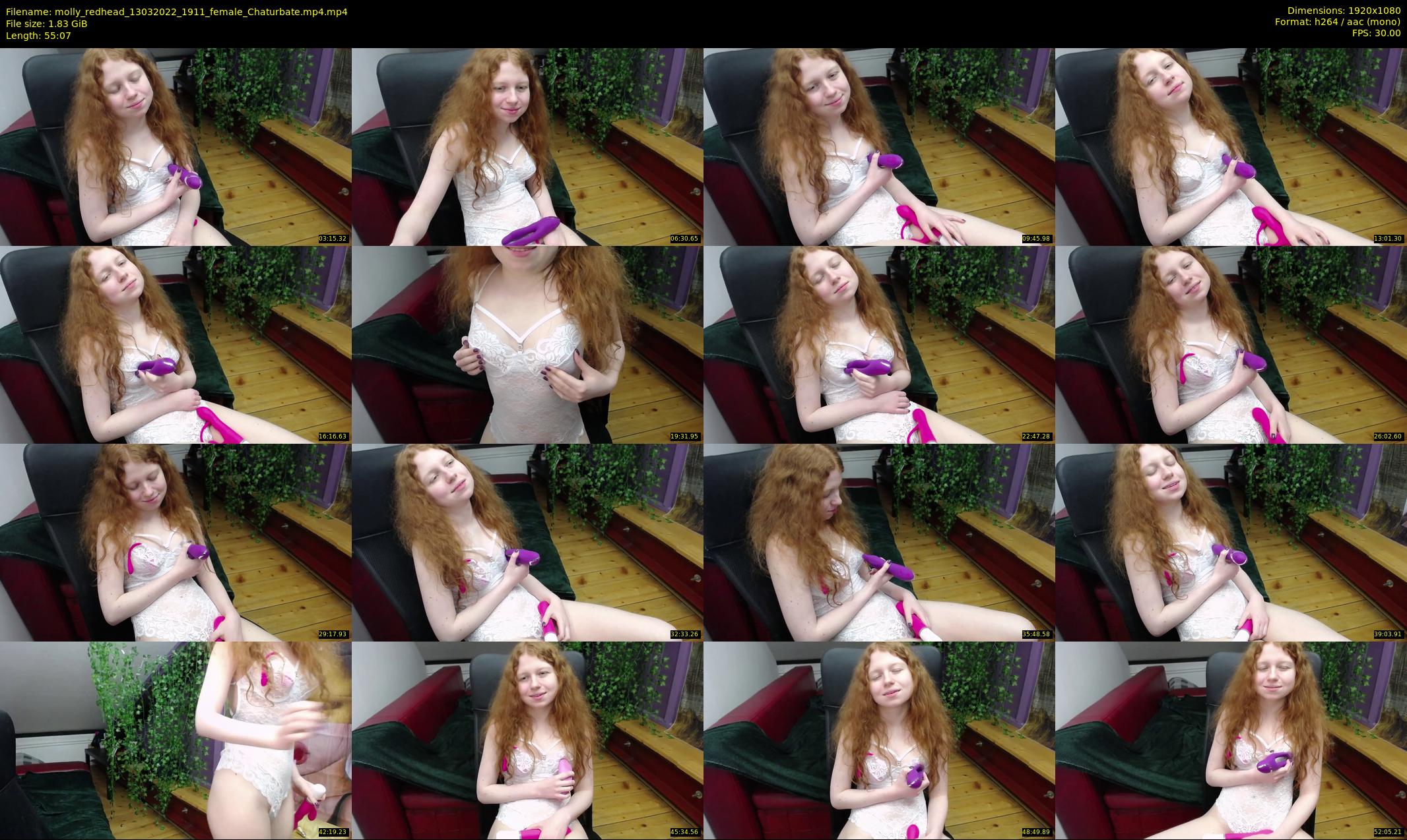 molly_redhead — 56 minute Chaturbate female cam show recording, 1080p, Mar 13, 2022