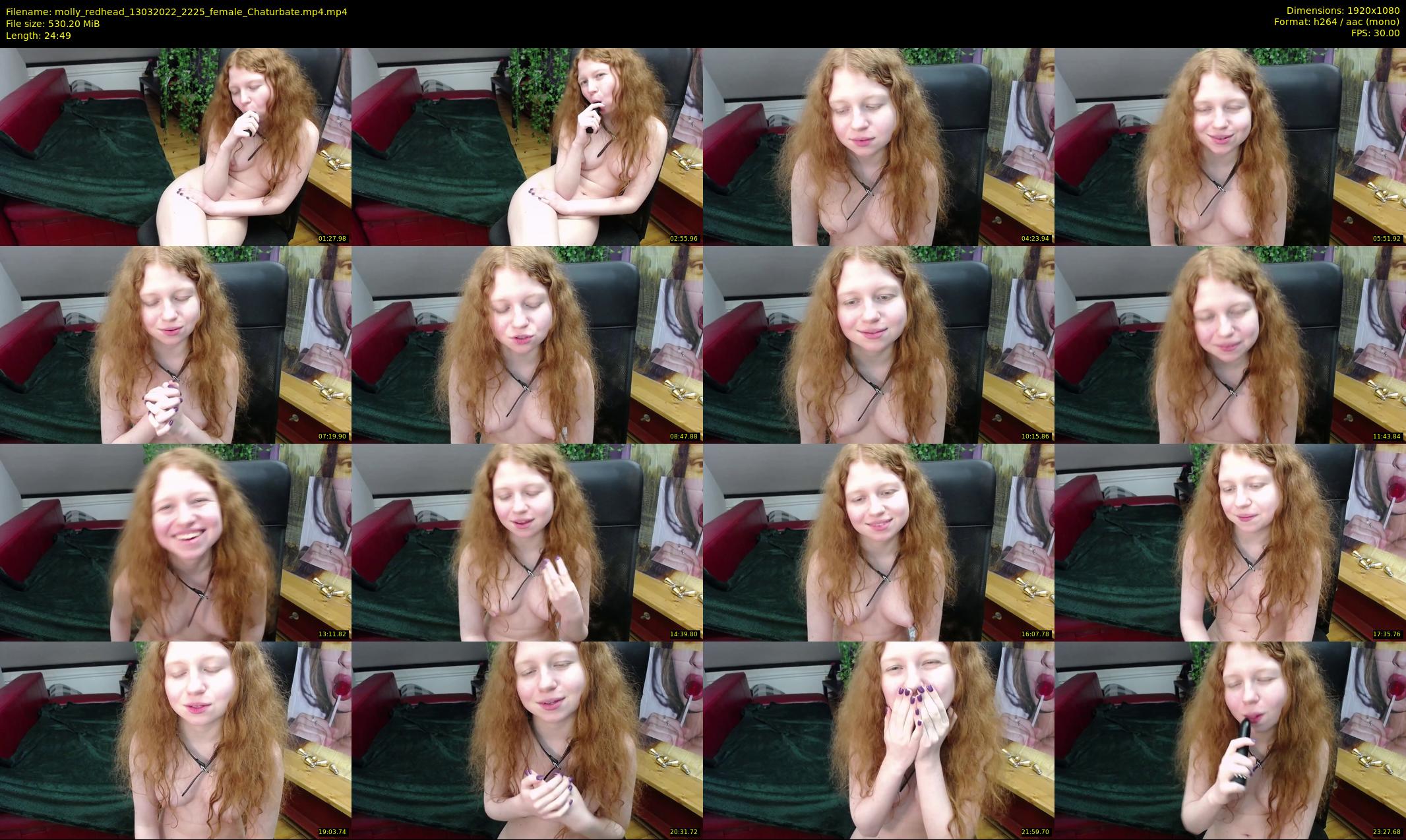 molly_redhead — 25 minute Chaturbate female cam show recording, 1080p, Mar 13, 2022