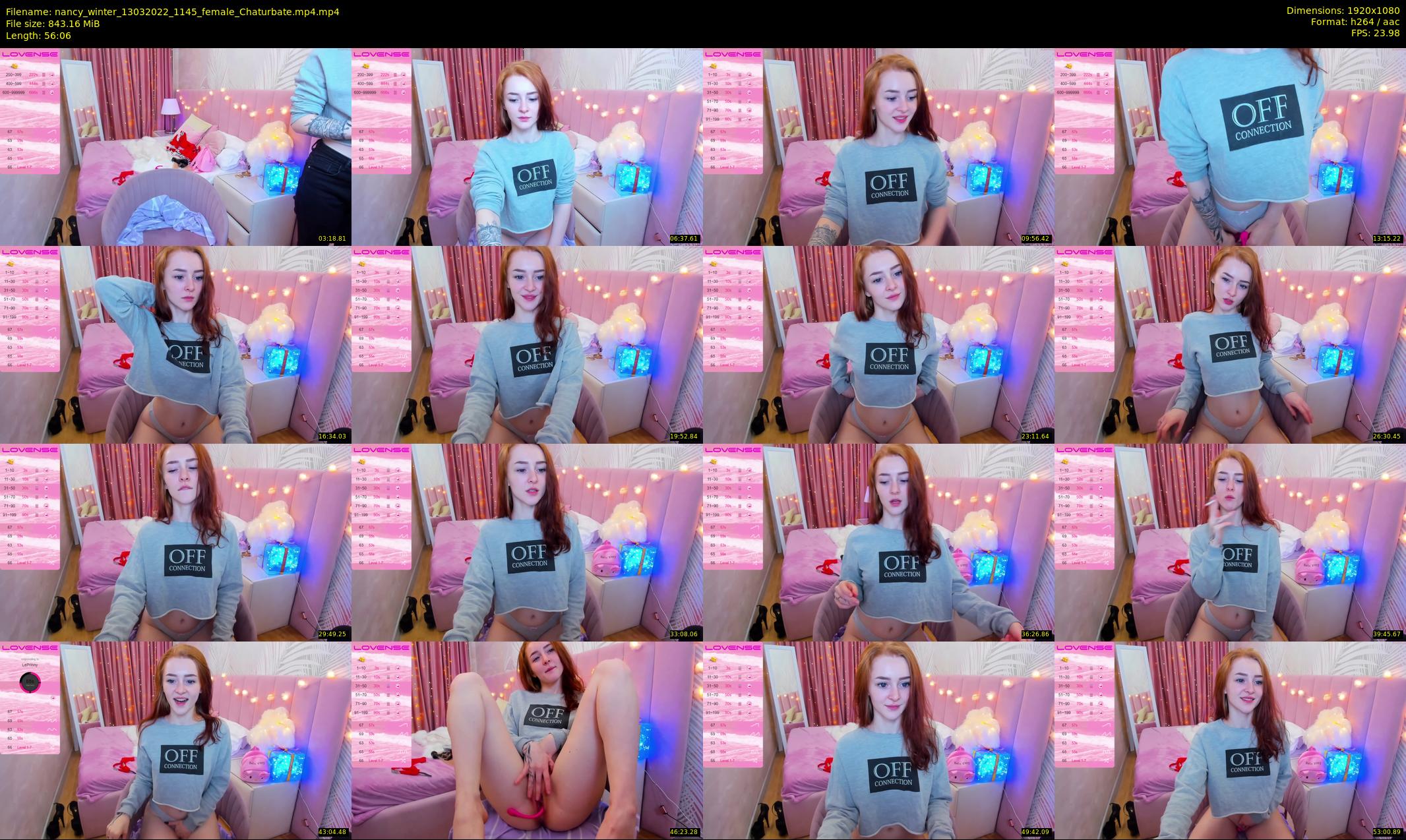nancy_winter — 57 minute Chaturbate female cam show recording, 1080p, Mar 13, 2022