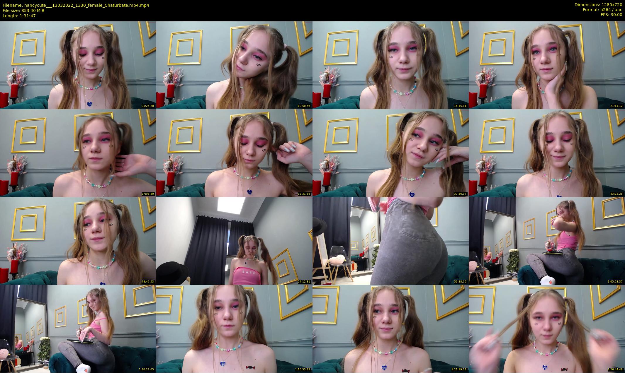 nancycute__ — 92 minute Chaturbate female cam show recording, 720p, Mar 13, 2022