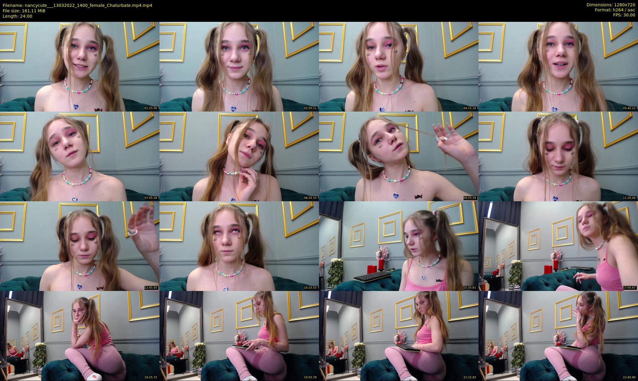 nancycute__ — 24 minute Chaturbate female cam show recording, 720p, Mar 13, 2022