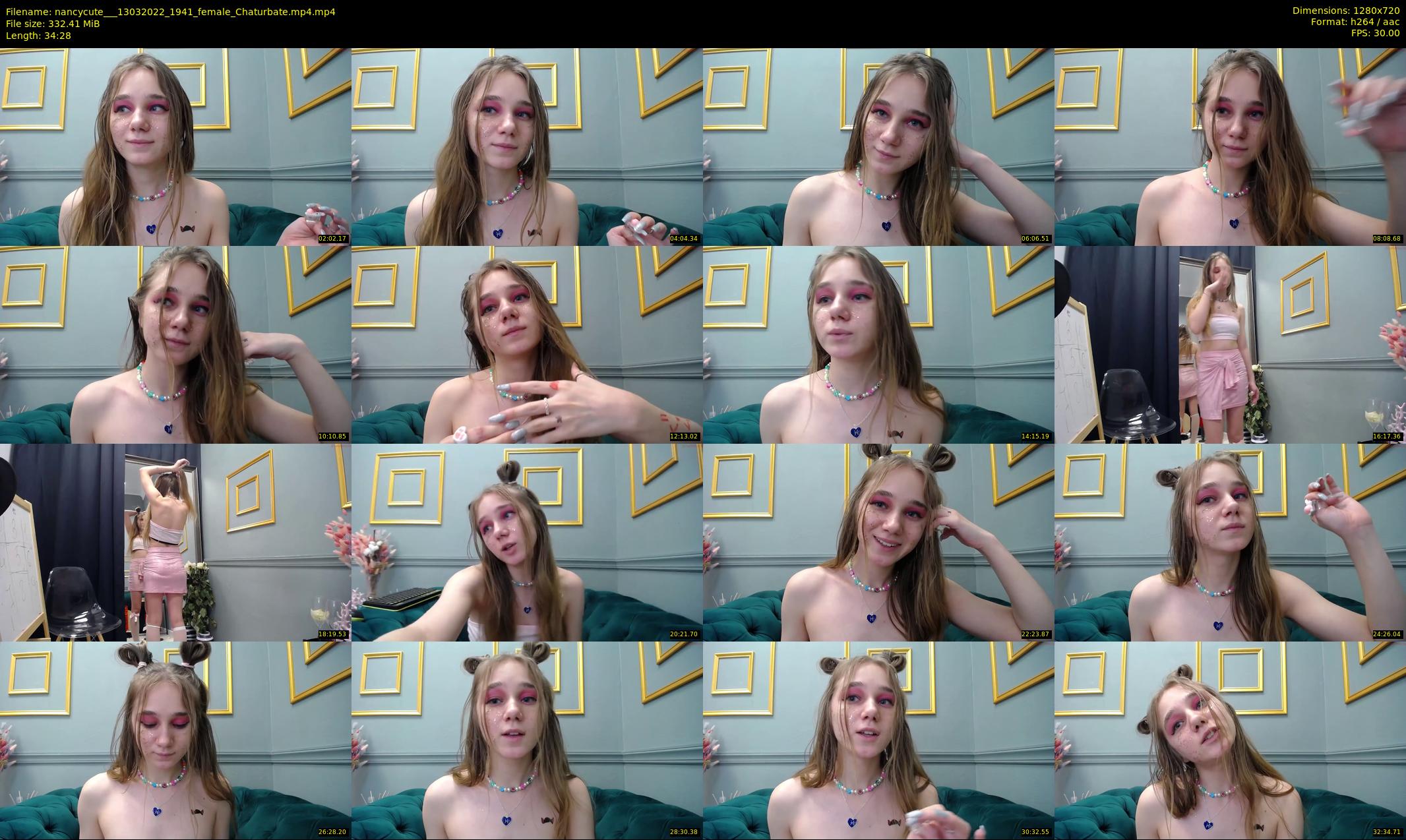 nancycute__ — 35 minute Chaturbate female cam show recording, 720p, Mar 13, 2022