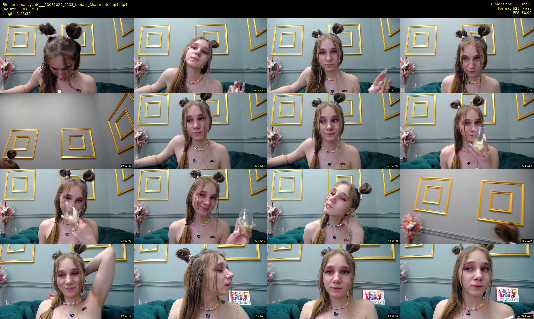 nancycute__ — 66 minute Chaturbate female cam show recording, 720p, Mar 13, 2022